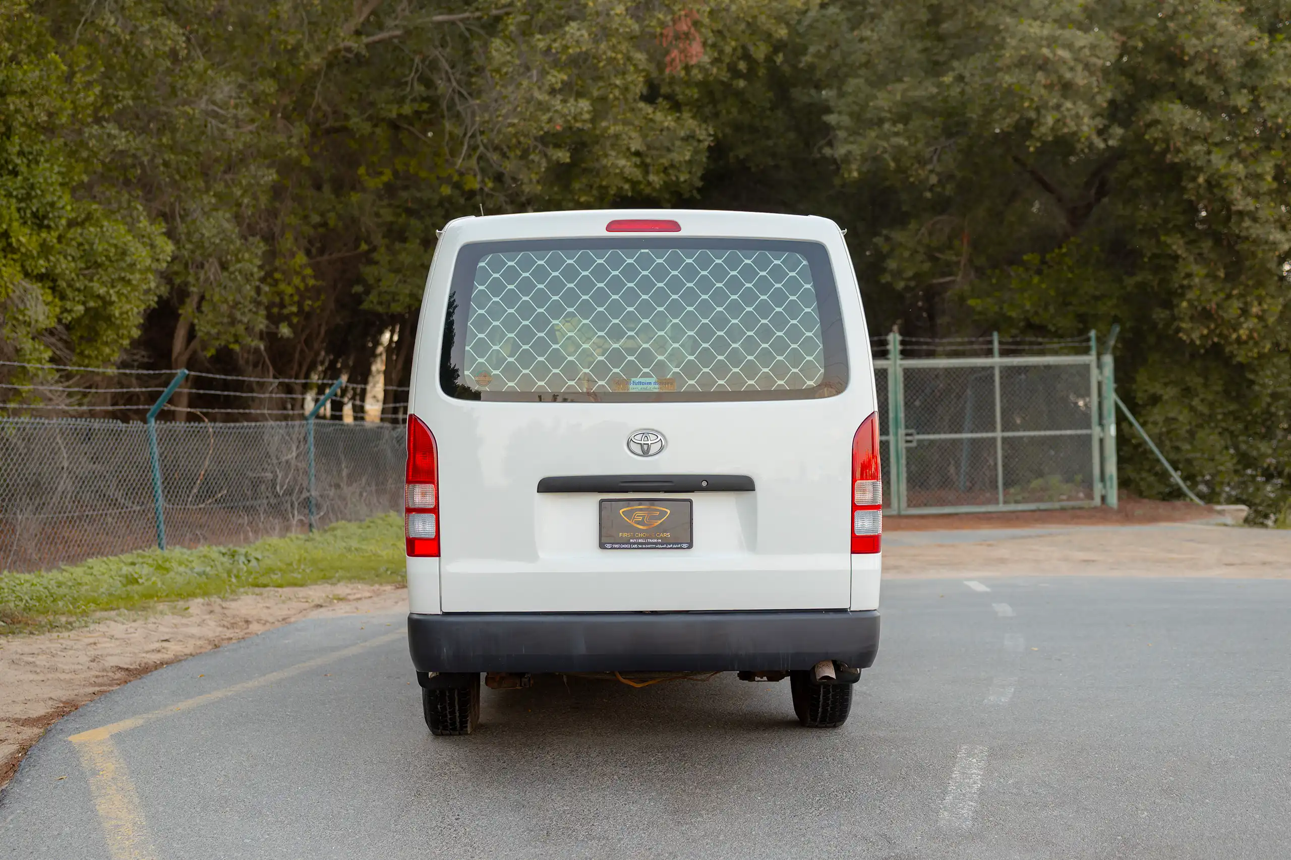 Used 2009 Toyota Hiace GL Standard Roof White – Back/Rear View at First Choice Cars Sharjah