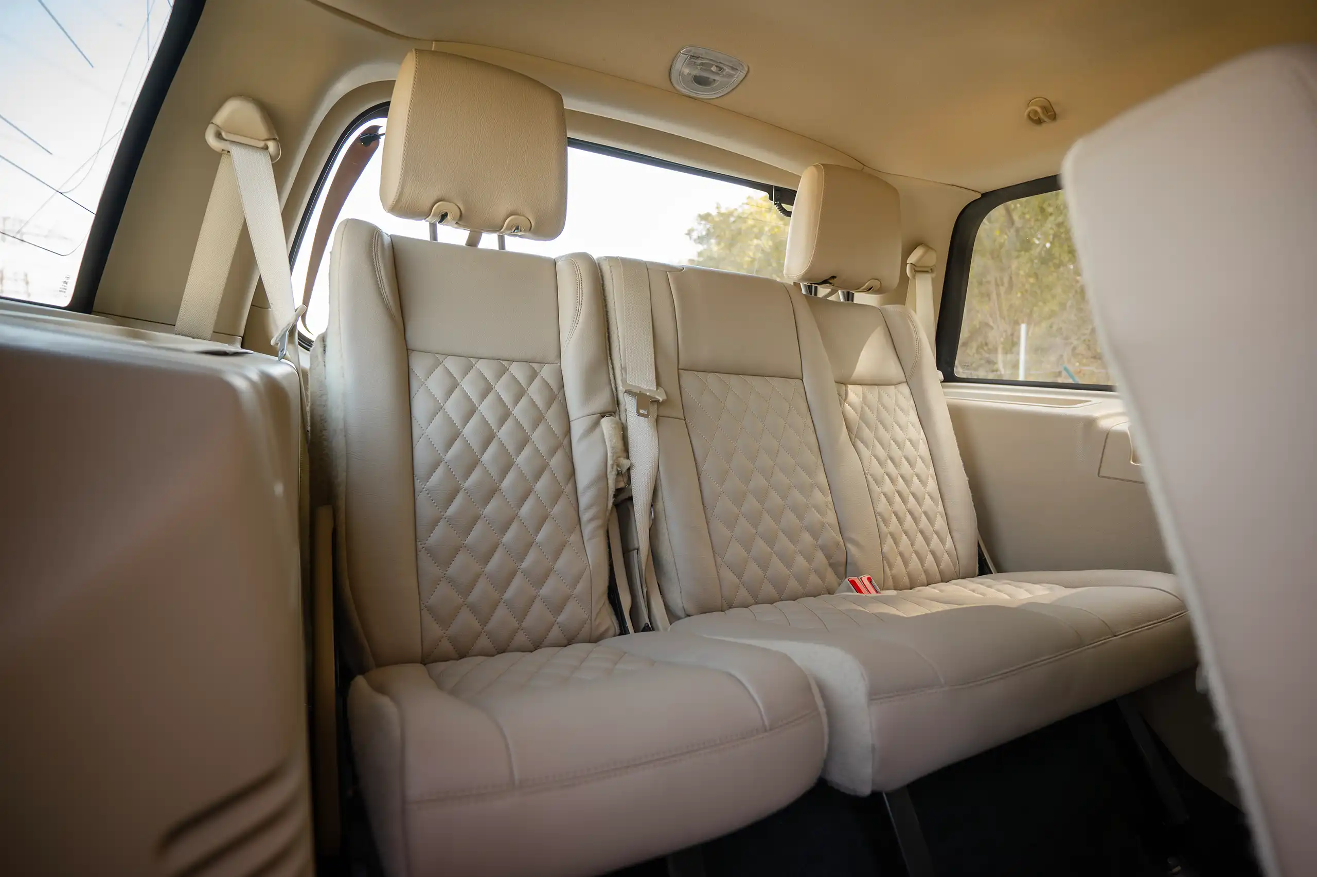 Used 2017 Ford Expedition XLT White – Third Row Left Seat View at First Choice Cars Sharjah