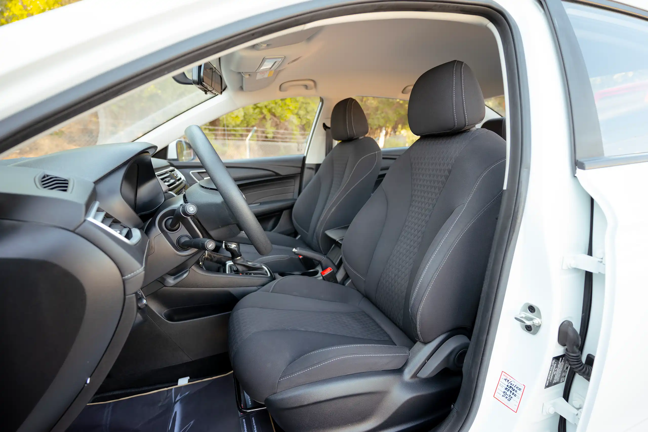 Used 2022 MG 5 Comfort White – Front Driver Side Cabin View at First Choice Cars Sharjah