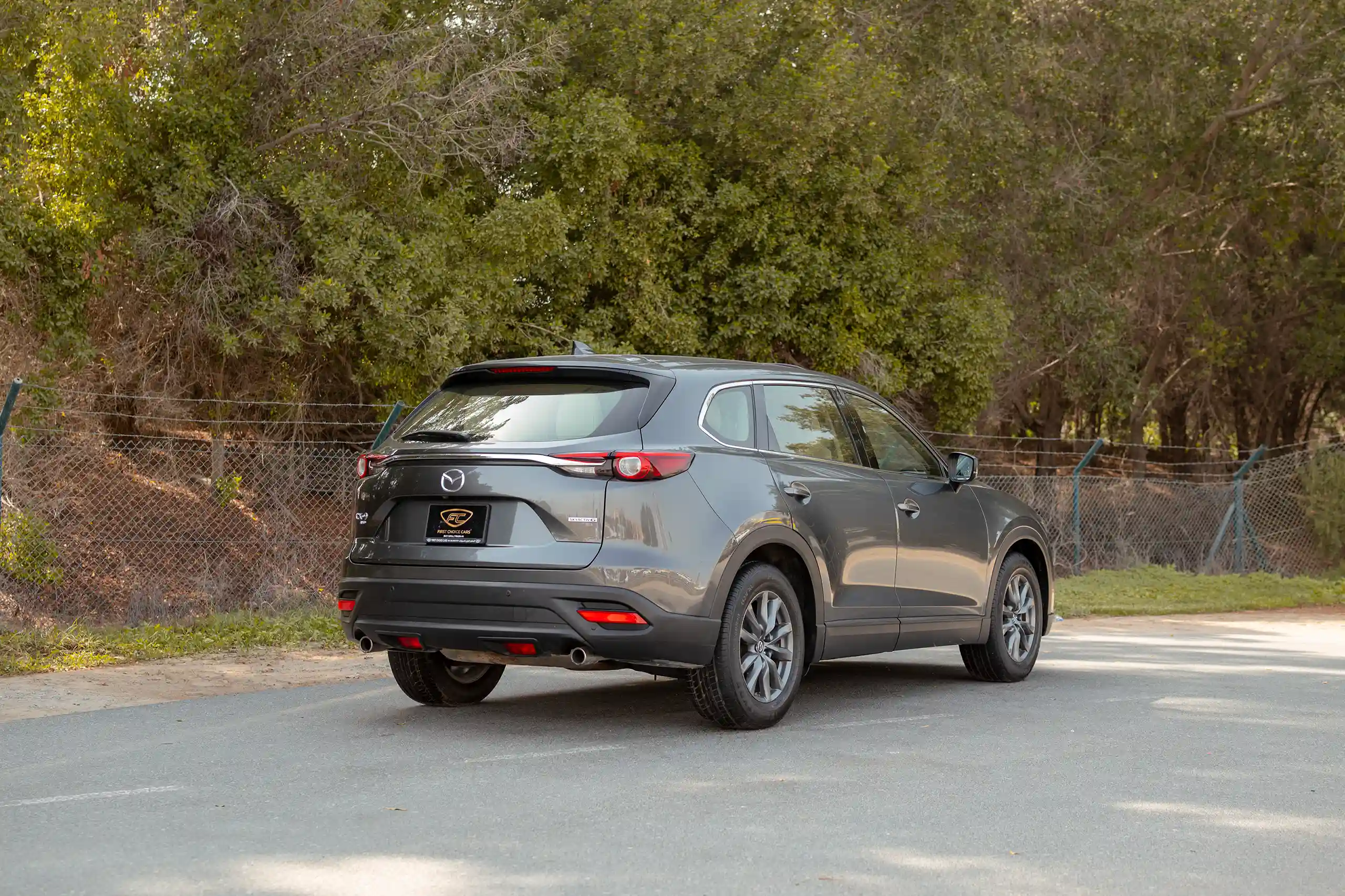Used 2020 Mazda CX-9 GT Grey – Right Back Diagonal (45°) View at First Choice Cars Sharjah