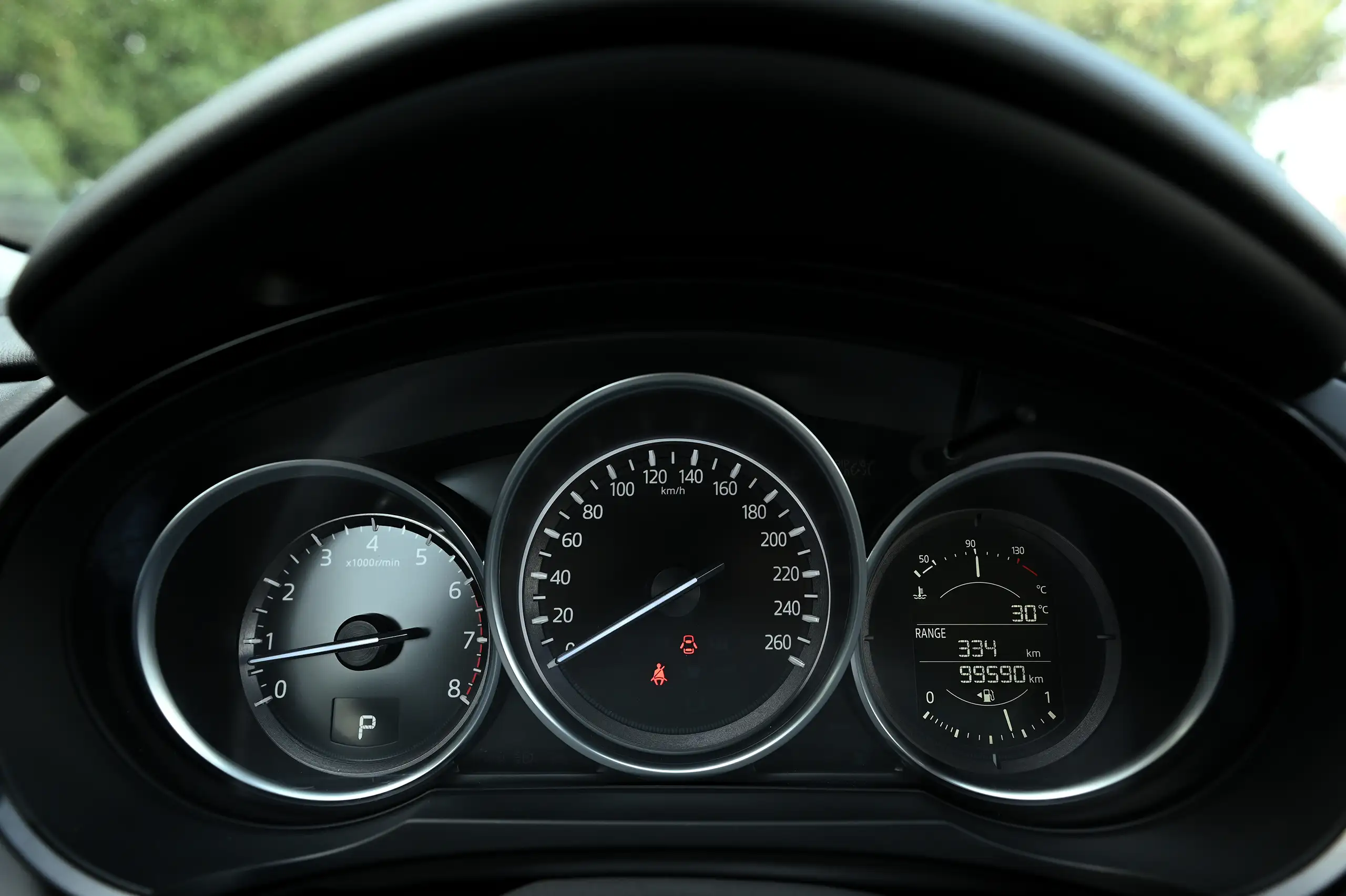 Used 2020 Mazda CX-9 GT Grey – Odometer / Mileage Reading View at First Choice Cars Sharjah