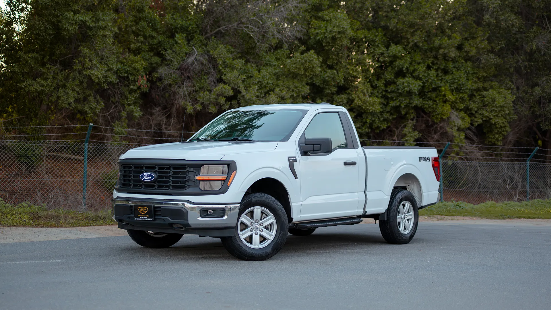 Used 2025 Ford F-150 XL in White – Left Front Diagonal (45°) View