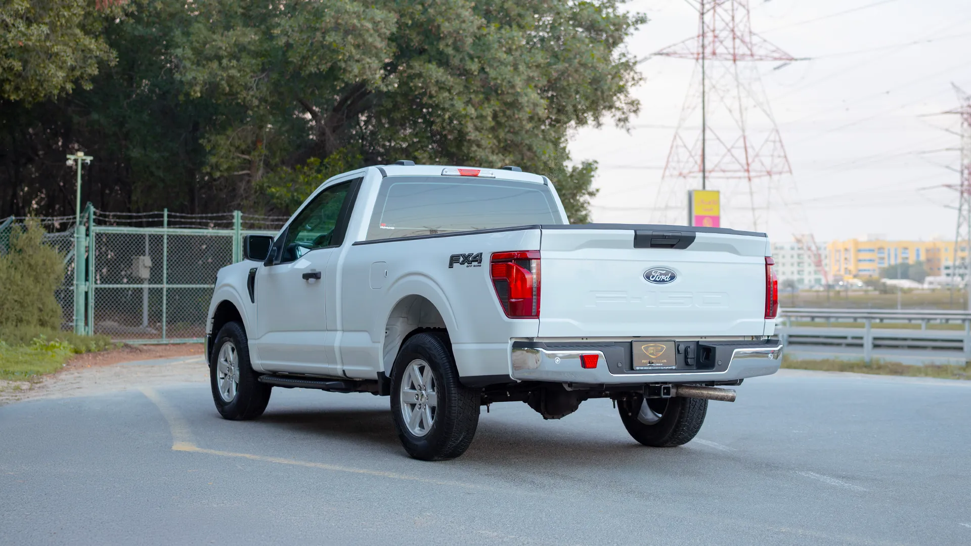 Used 2025 Ford F-150 XL in White – Left Back Diagonal (45°) View