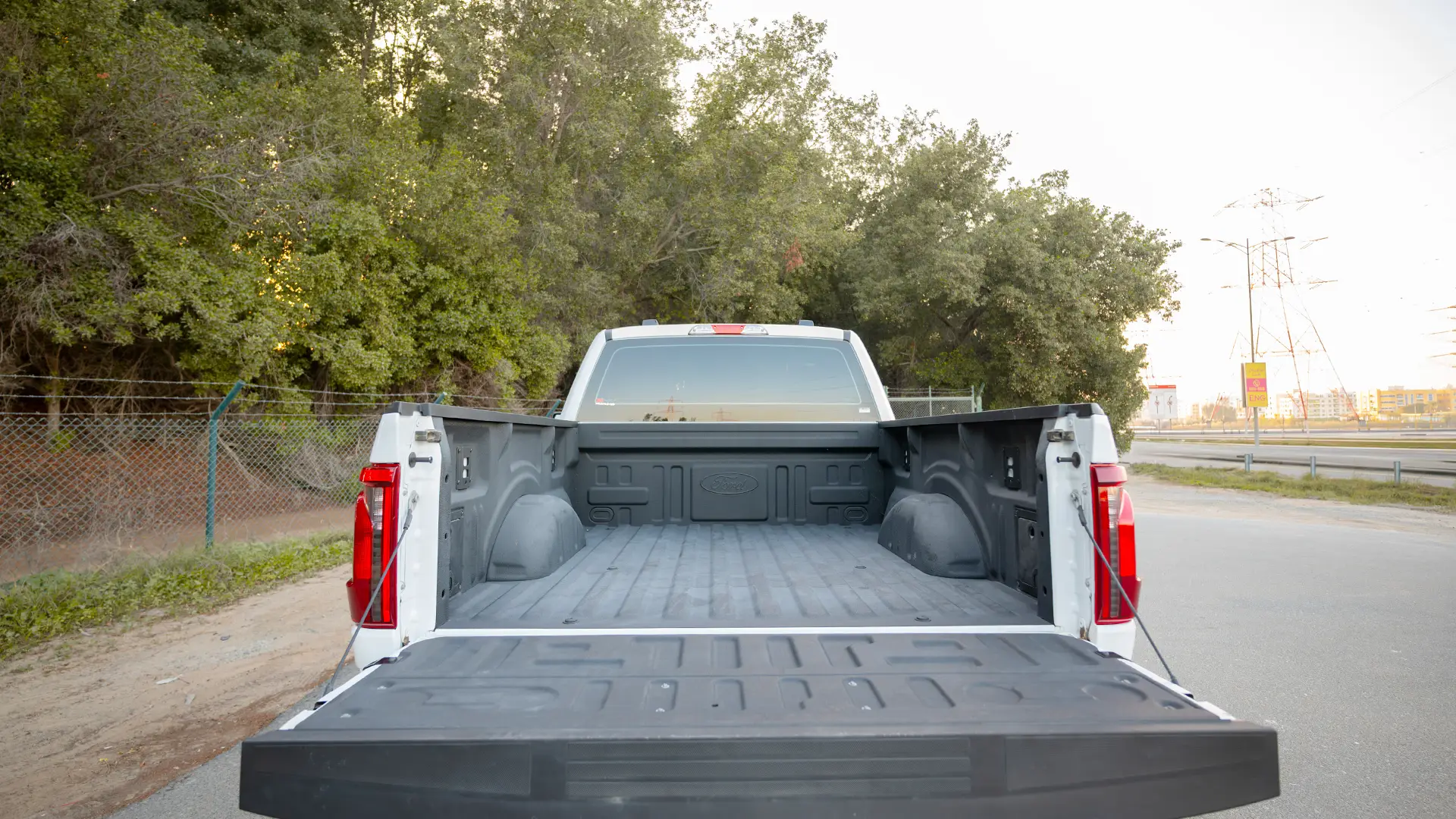 Used 2025 Ford F-150 XL in White – Boot / Trunk Space Open View