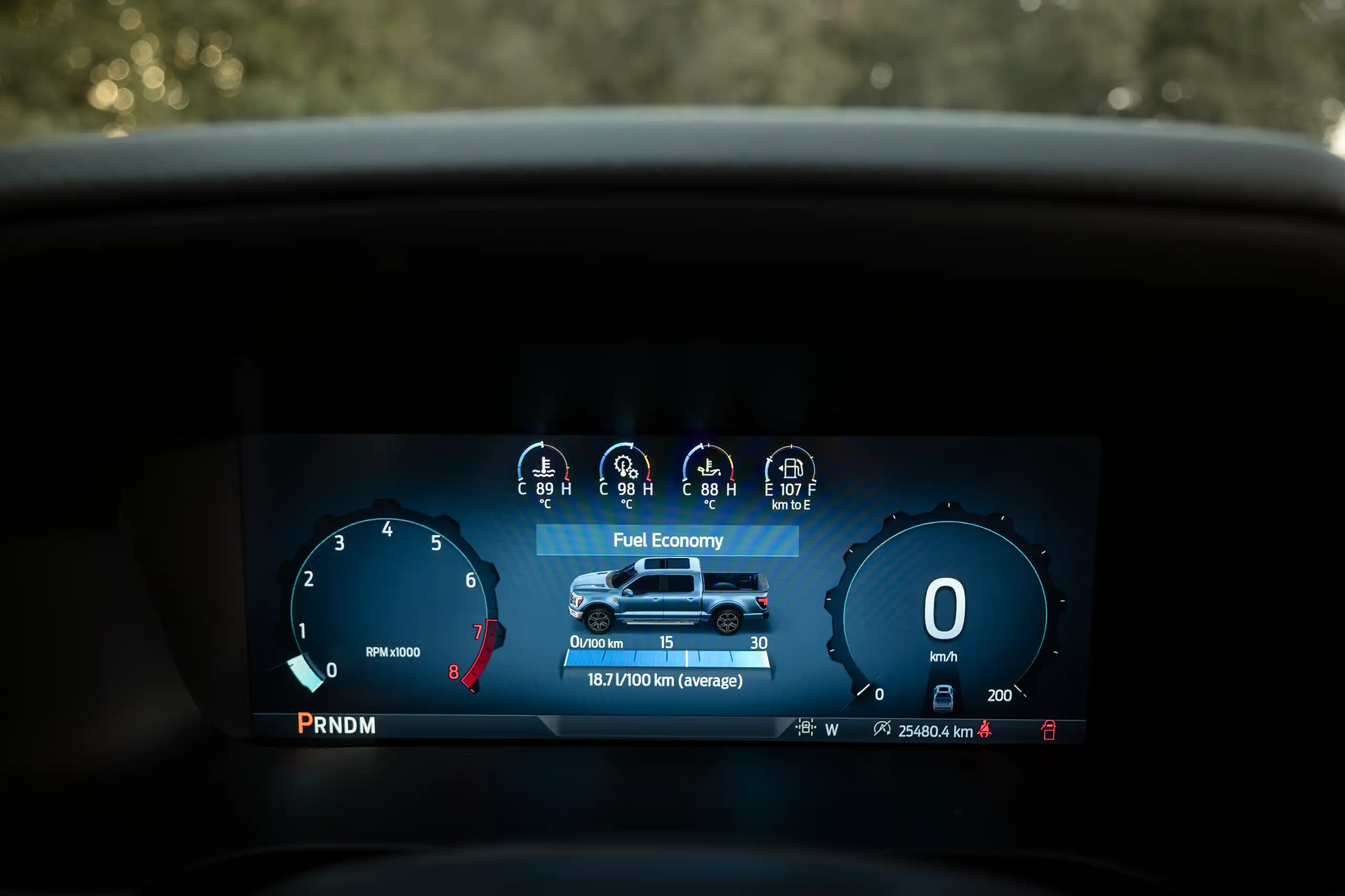 Used 2025 Ford F-Series Pickup F-150 XL White – Odometer / Mileage Reading View at First Choice Cars Sharjah