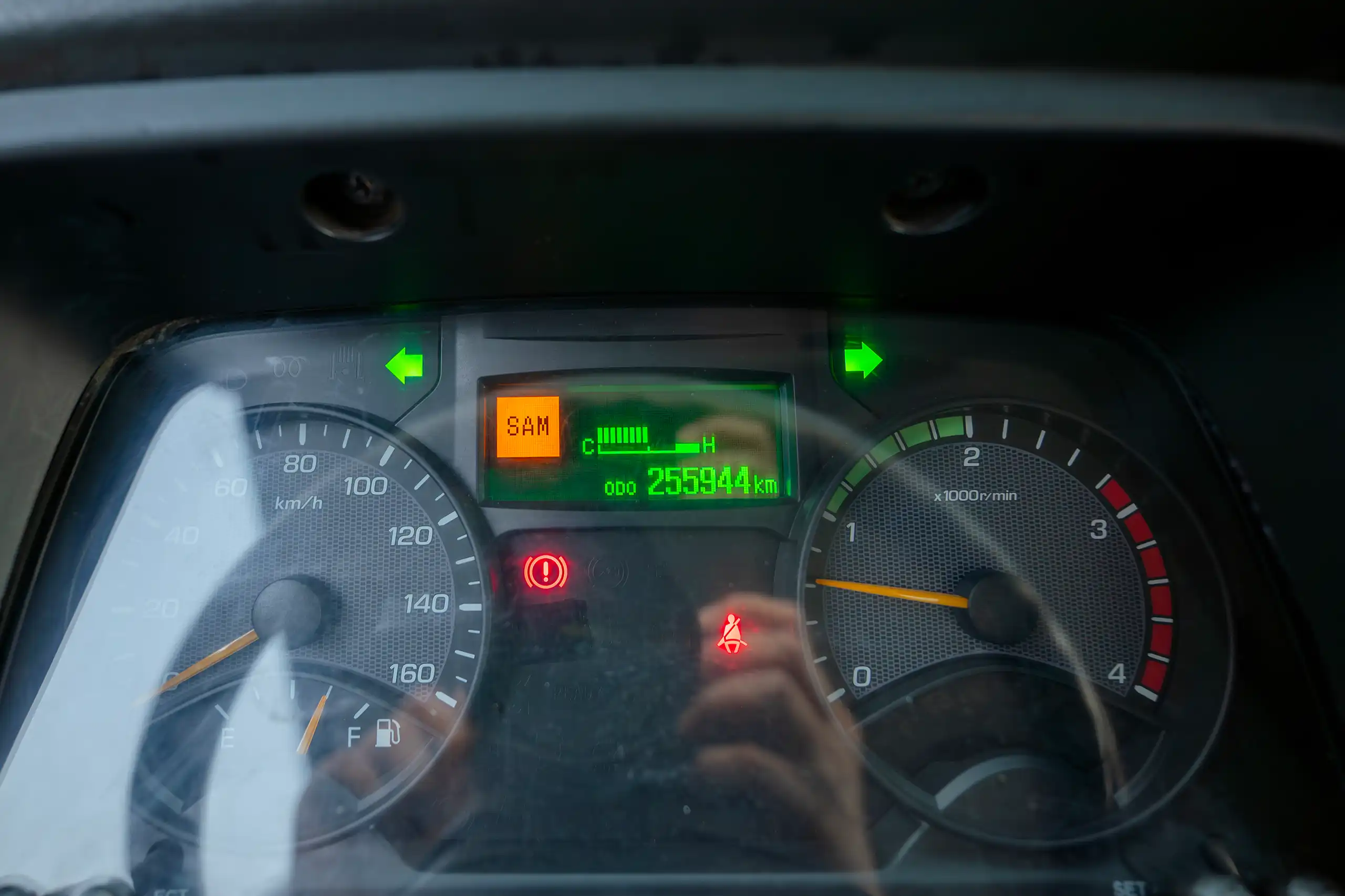 Used 2020 Mitsubishi Canter Chiller Box White – Odometer / Mileage Reading View at First Choice Cars Sharjah