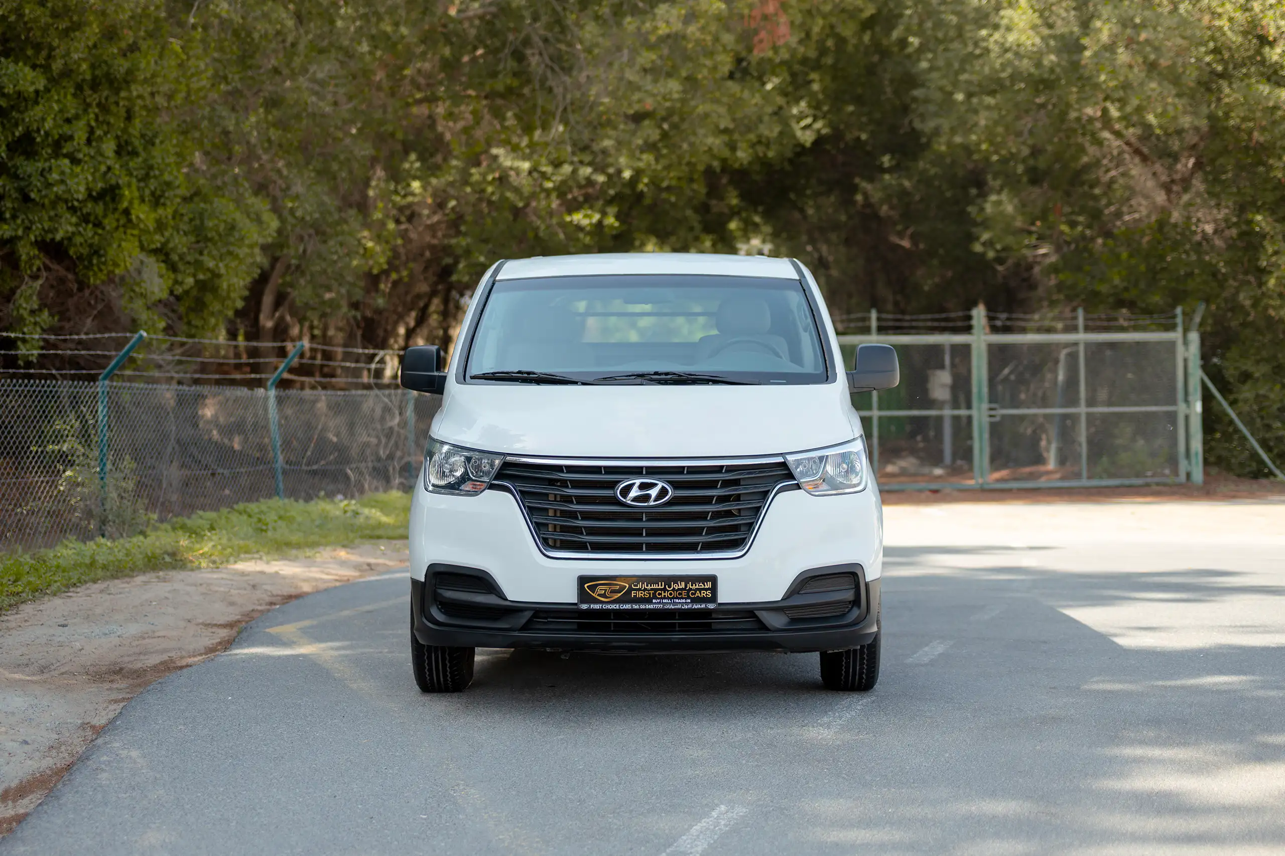 Used 2021 Hyundai H1 Cargo Van White – Front View at First Choice Cars Sharjah