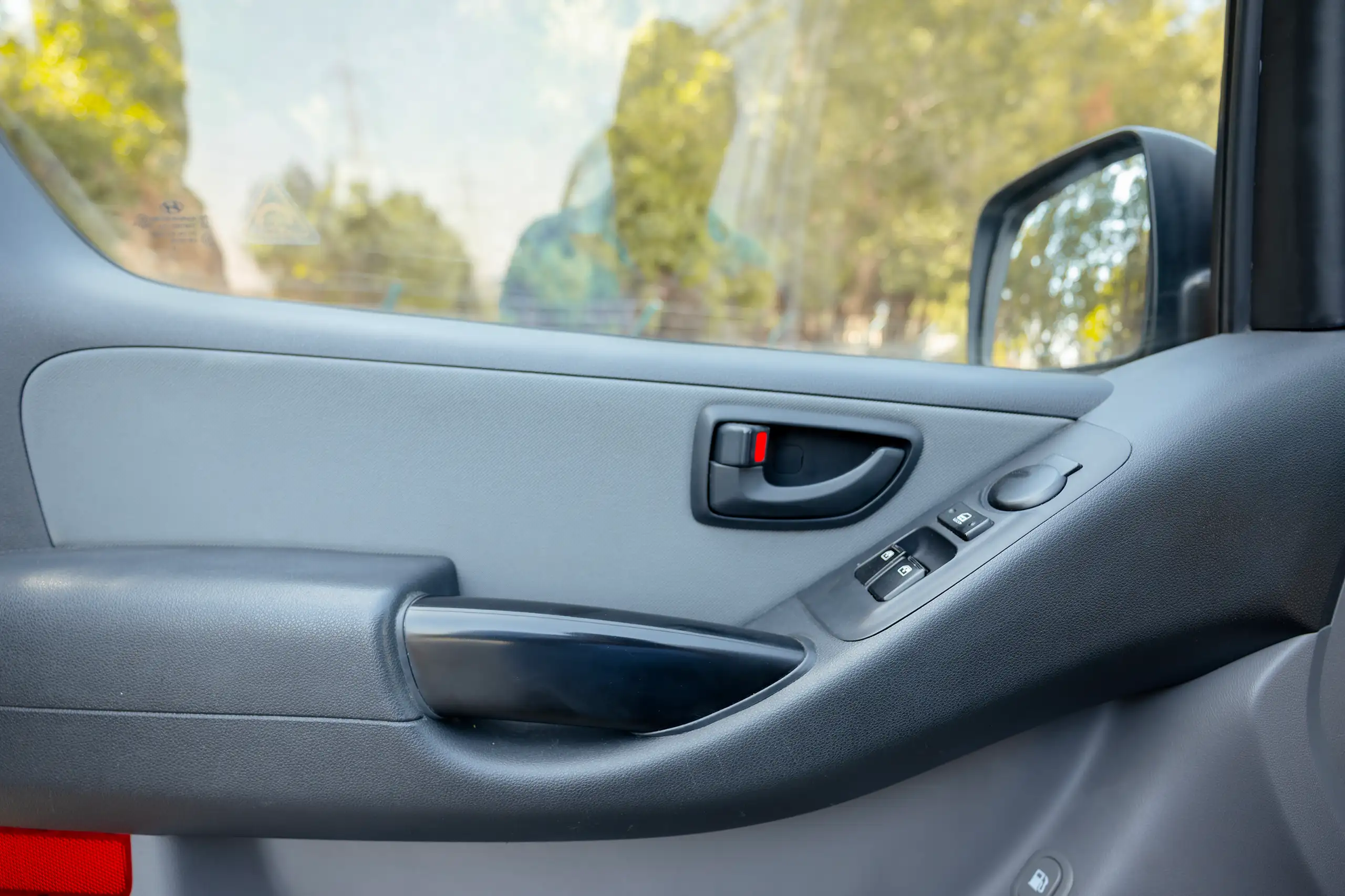 Used 2021 Hyundai H1 Cargo Van White – Driver Door Panel Full View at First Choice Cars Sharjah