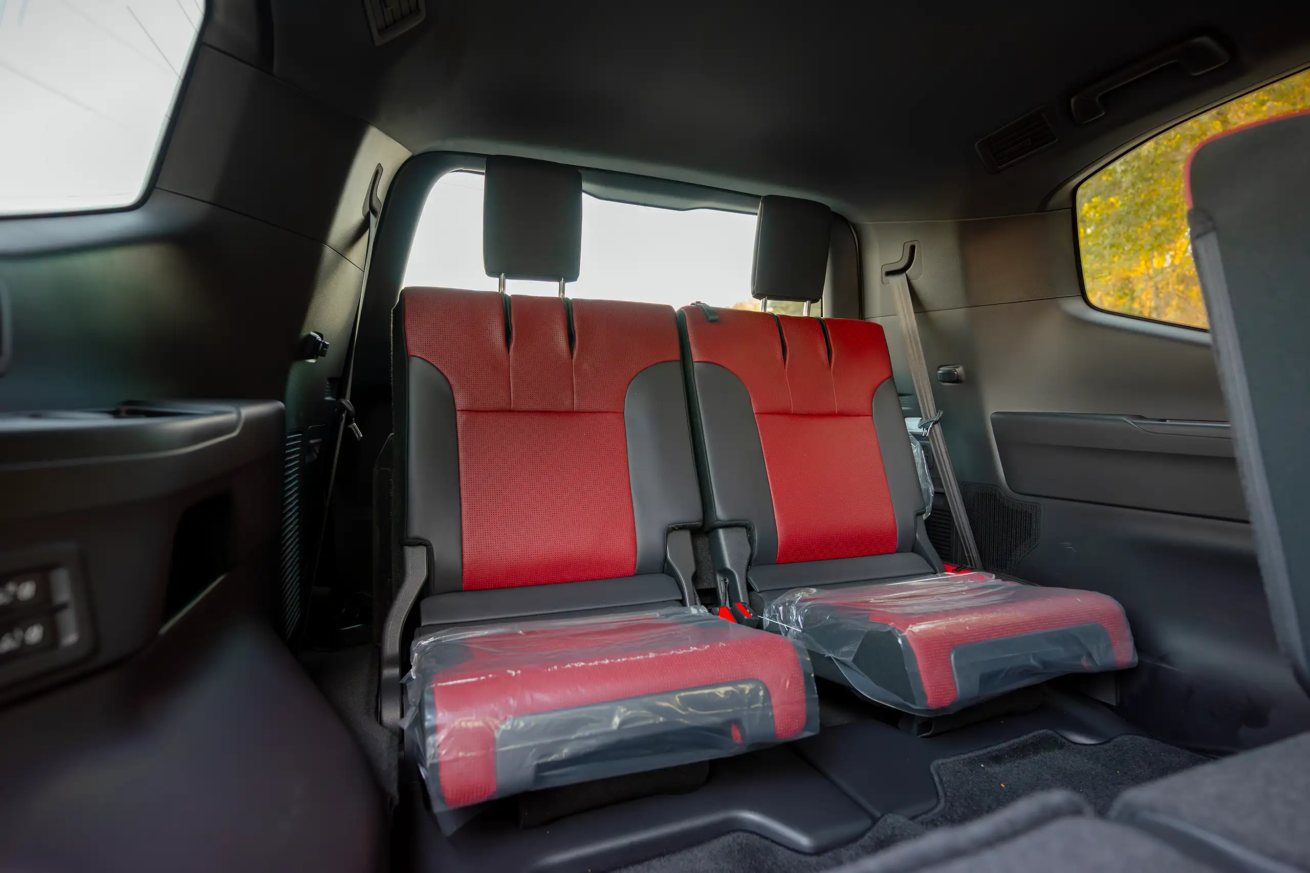 Used 2025 Toyota Land Cruiser VXR White – Third Row Left Seat View at First Choice Cars Sharjah