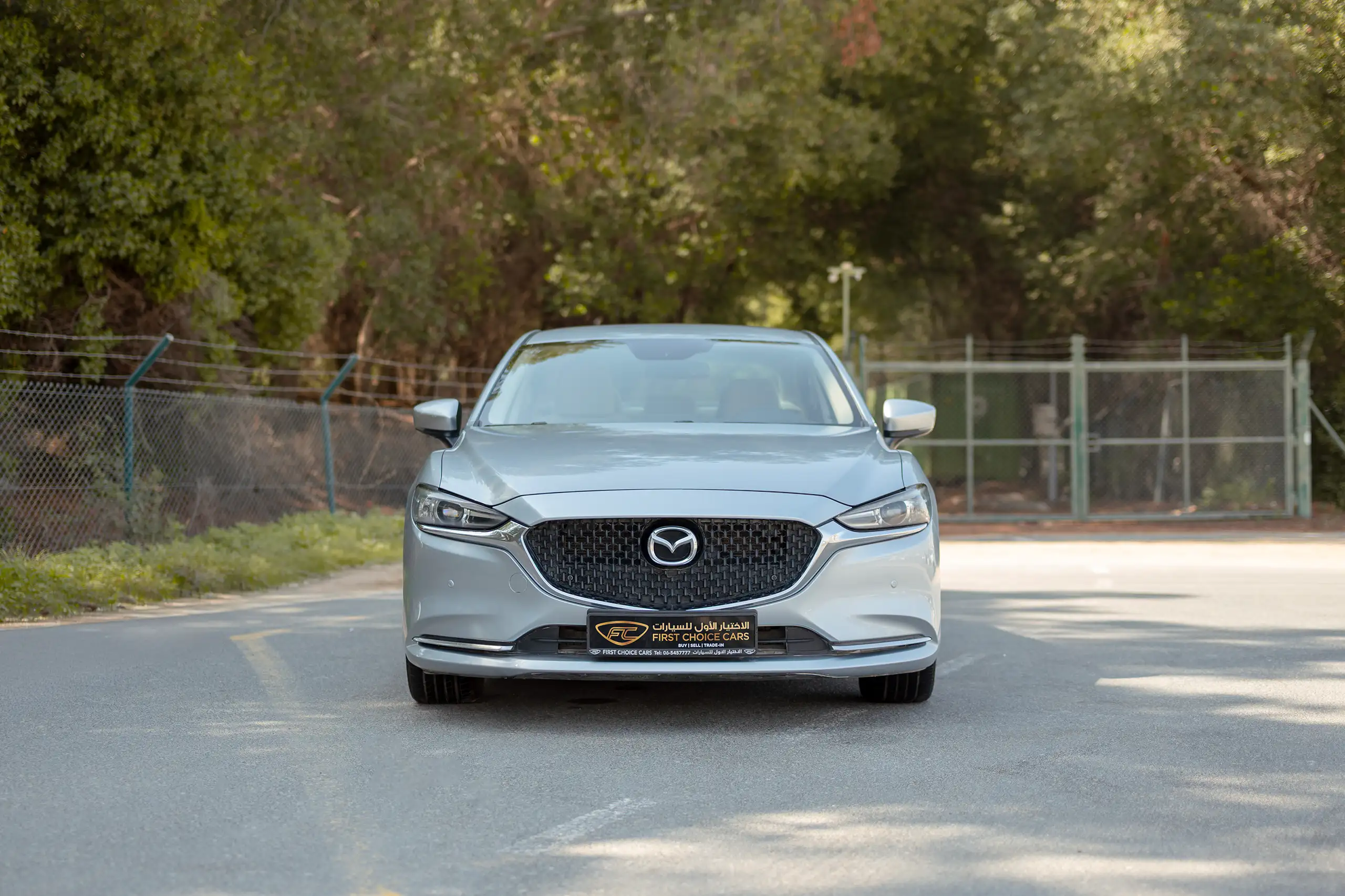 Used 2021 Mazda 6 S Grade Silver – Front View at First Choice Cars Sharjah