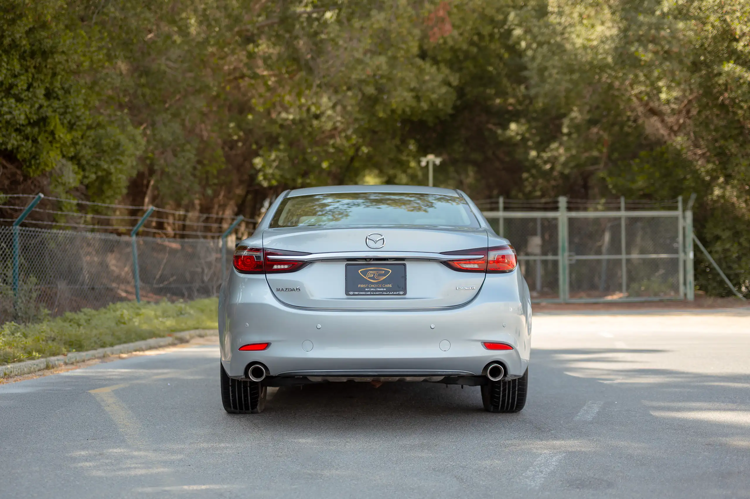 Used 2021 Mazda 6 S Grade Silver – Back/Rear View at First Choice Cars Sharjah