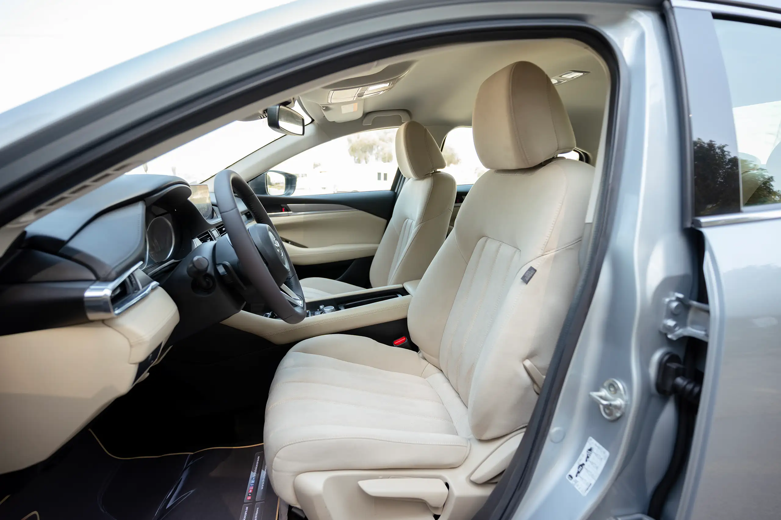 Used 2021 Mazda 6 S Grade Silver – Front Driver Side Cabin View at First Choice Cars Sharjah