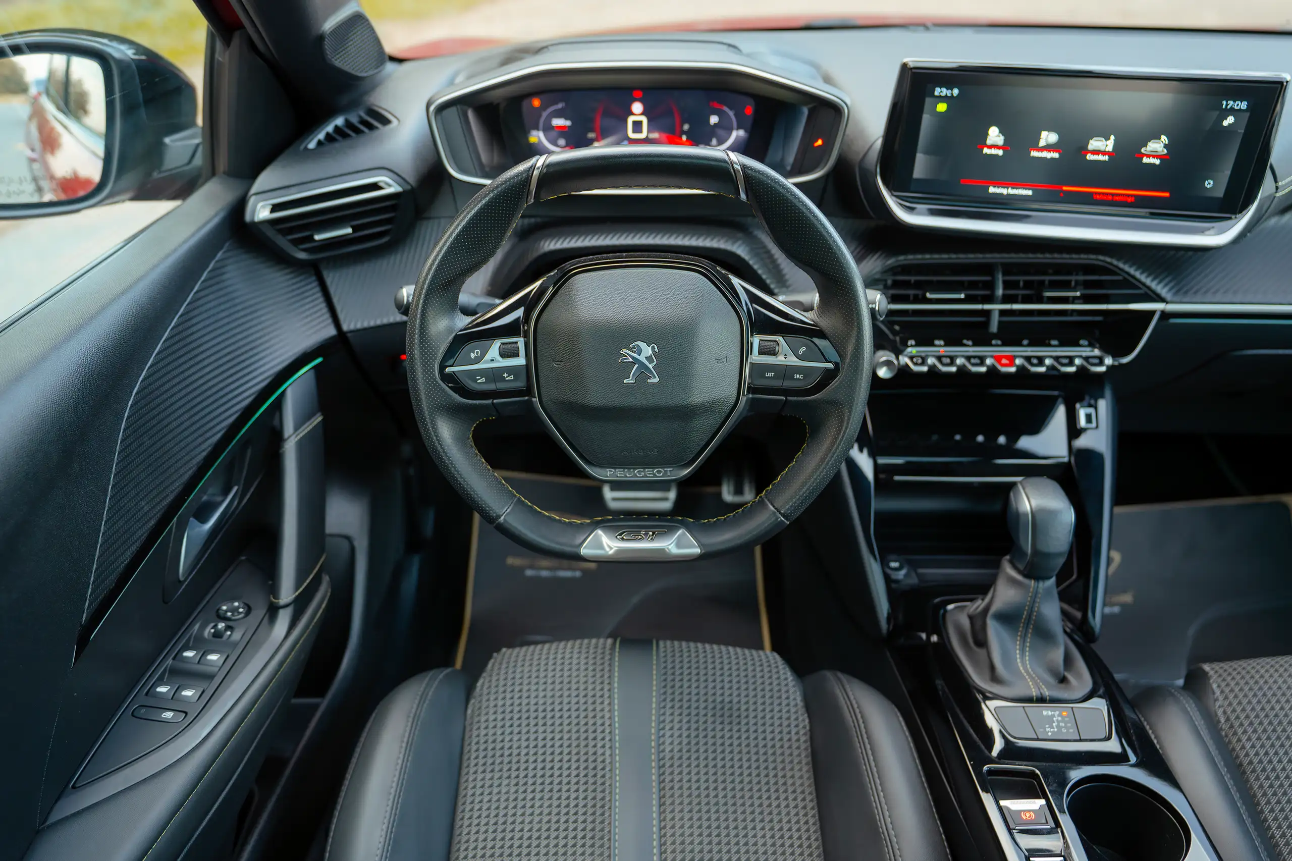 Used 2023 Peugeot 208 GT Red – Steering Wheel & Instrument Cluster at First Choice Cars Sharjah