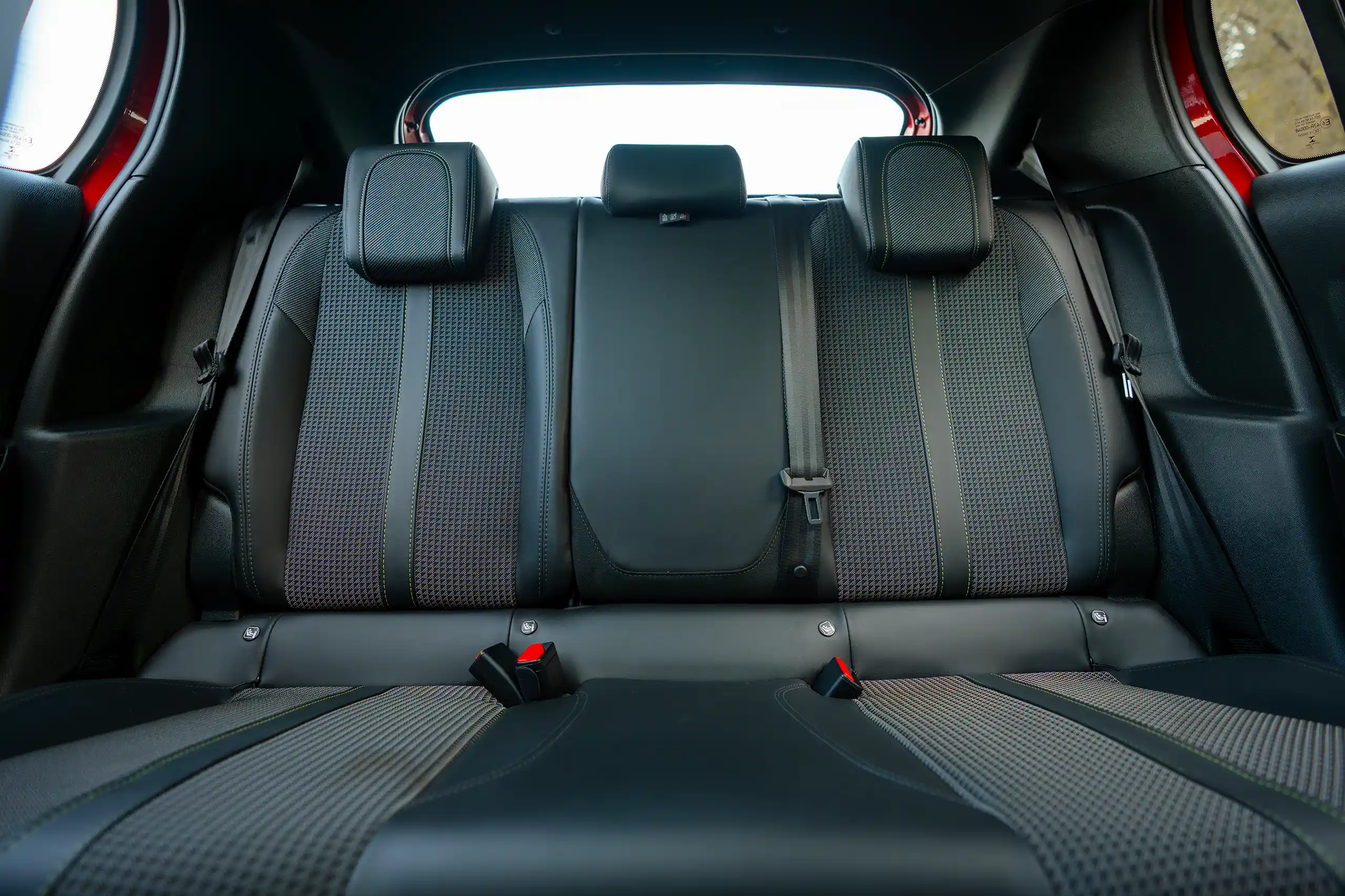 Used 2023 Peugeot 208 GT Red – Rear Seat View at First Choice Cars Sharjah