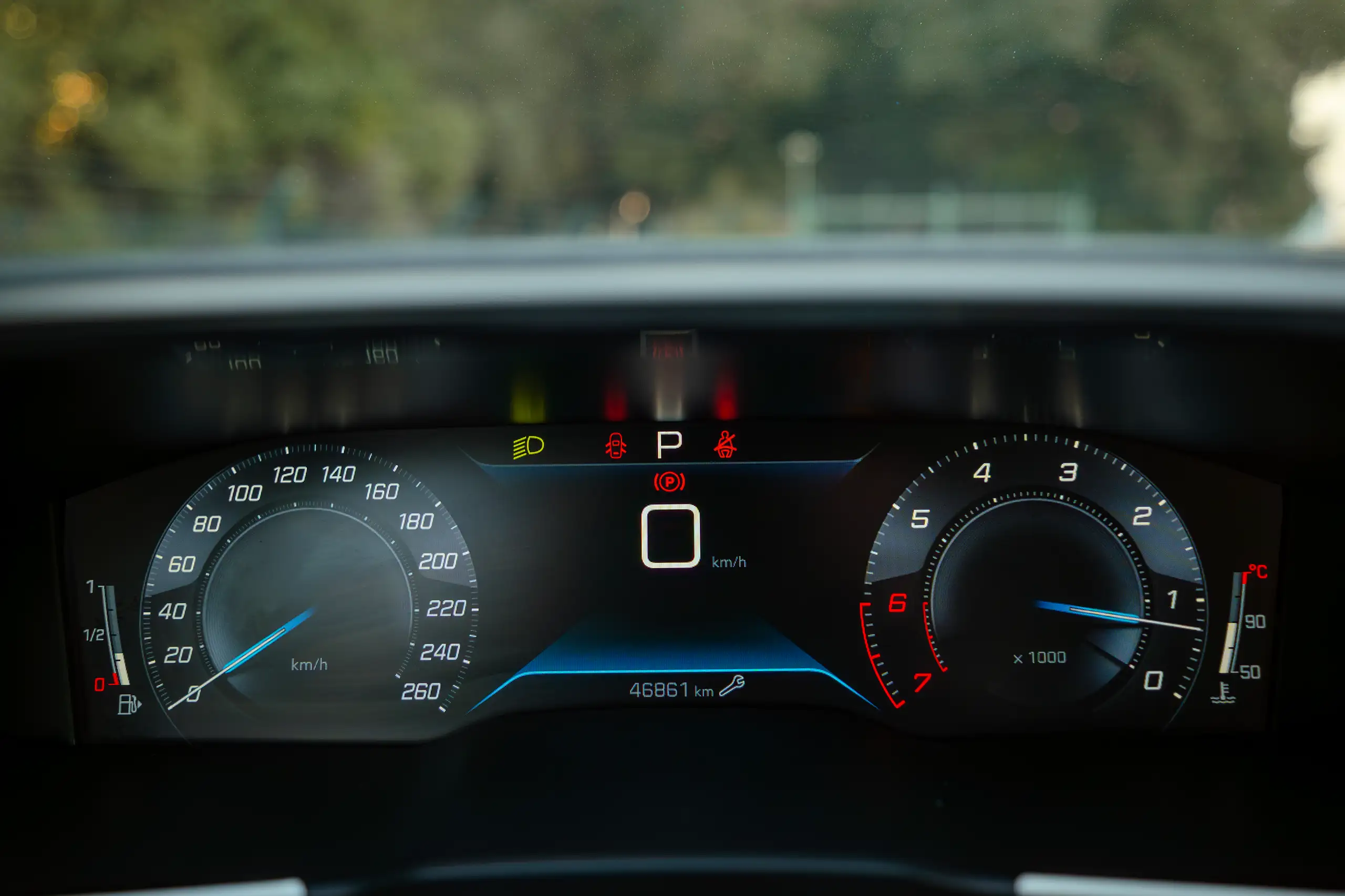 Used 2023 Peugeot 508 Allure in White – Odometer / Mileage Reading View for Sale at First Choice Cars Dubai Sharjah