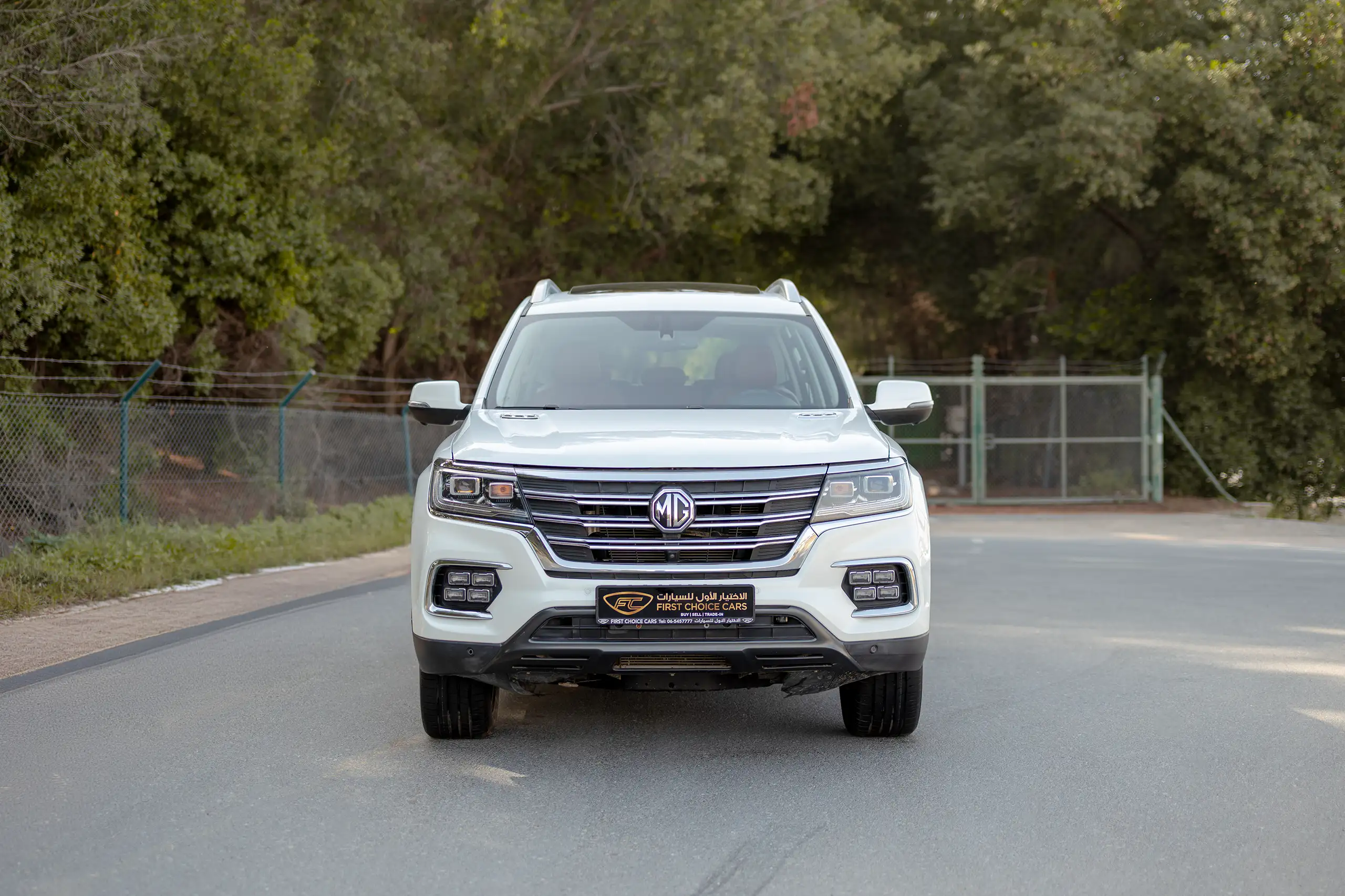Used 2022 MG RX8 Luxury in White – Front View for Sale at First Choice Cars Dubai Sharjah