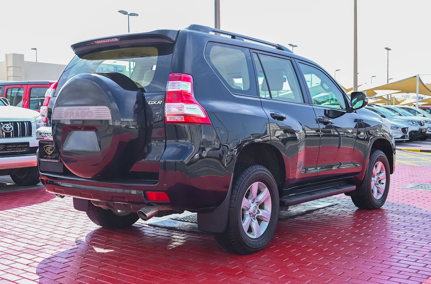 Used 2014 Toyota Prado Gxr Black – Right Back Diagonal (45°) View at First Choice Cars Sharjah