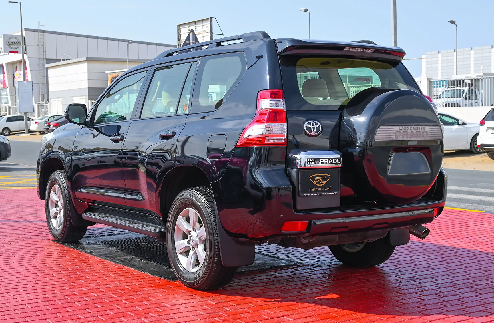 Used 2014 Toyota Prado Gxr Black – Left Back Diagonal (45°) View at First Choice Cars Sharjah