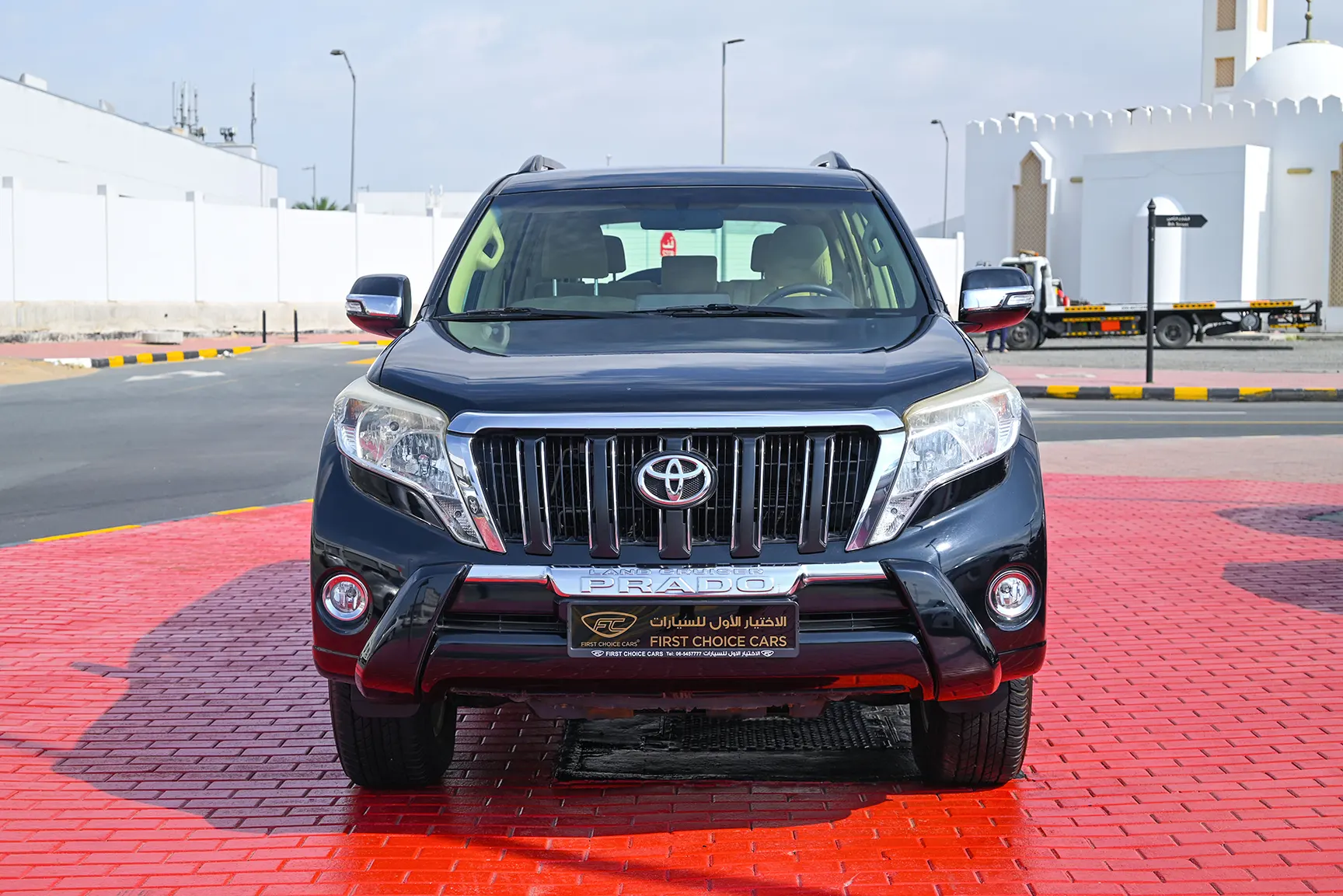 Used 2014 Toyota Prado Gxr Black – Front View at First Choice Cars Sharjah