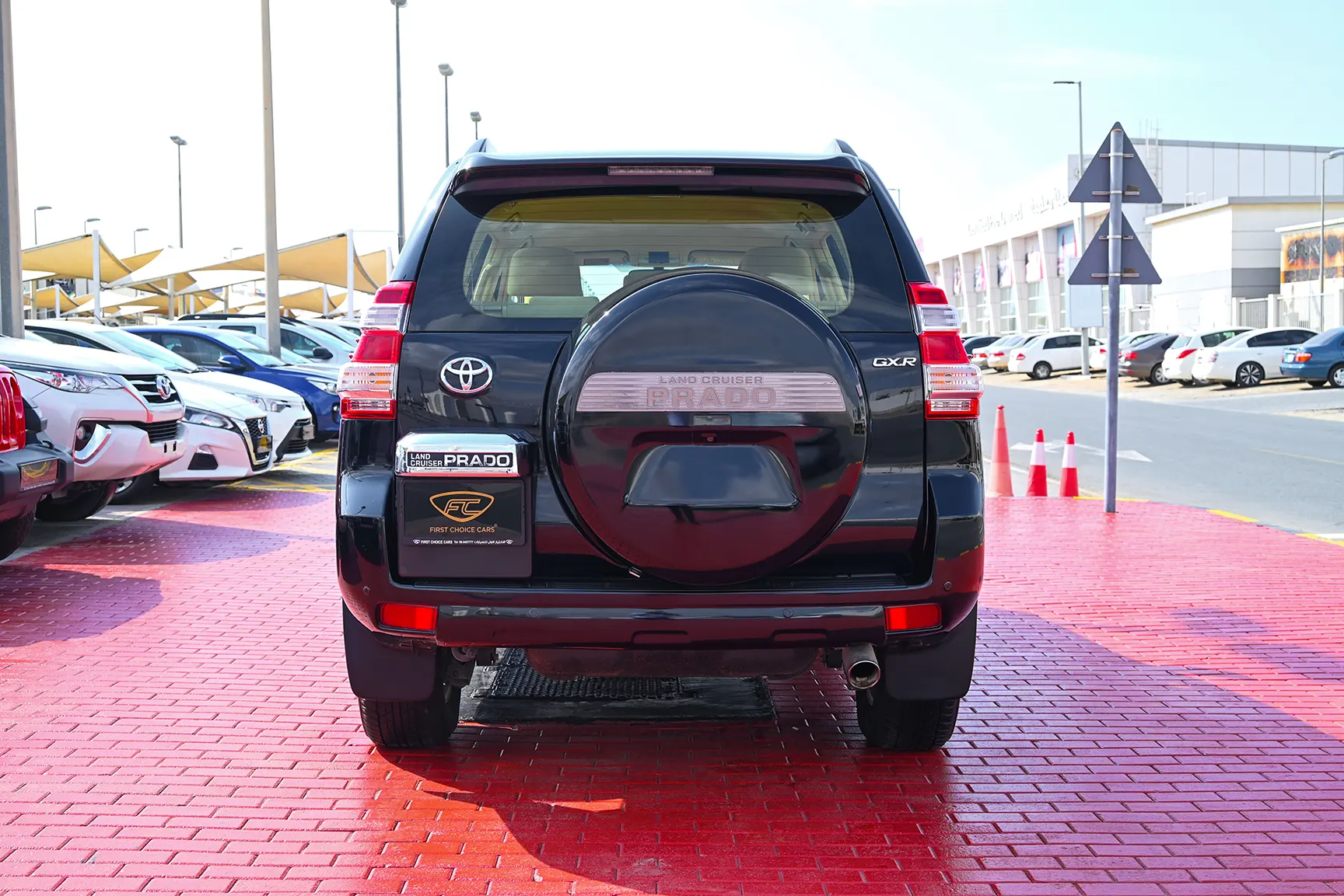 Used 2014 Toyota Prado Gxr Black – Back/Rear View at First Choice Cars Sharjah