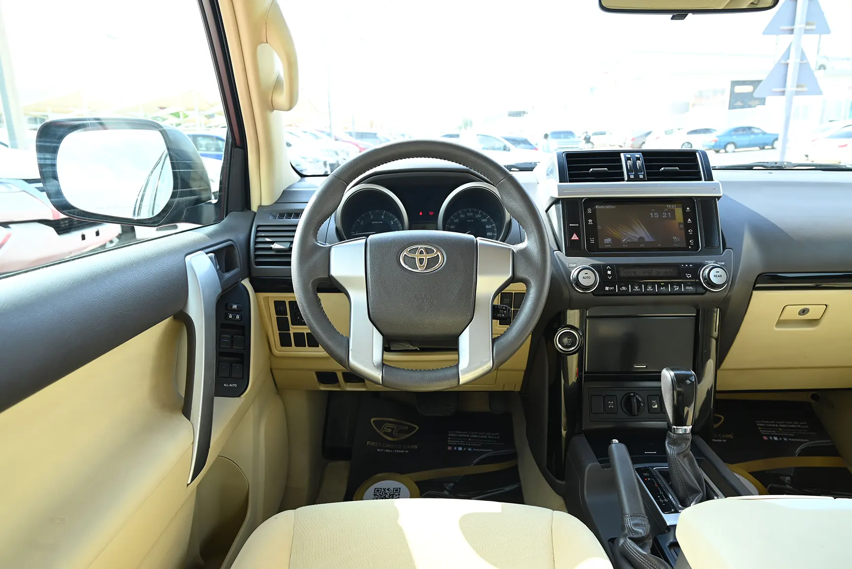 Used 2014 Toyota Prado Gxr Black – Steering Wheel & Instrument Cluster at First Choice Cars Sharjah