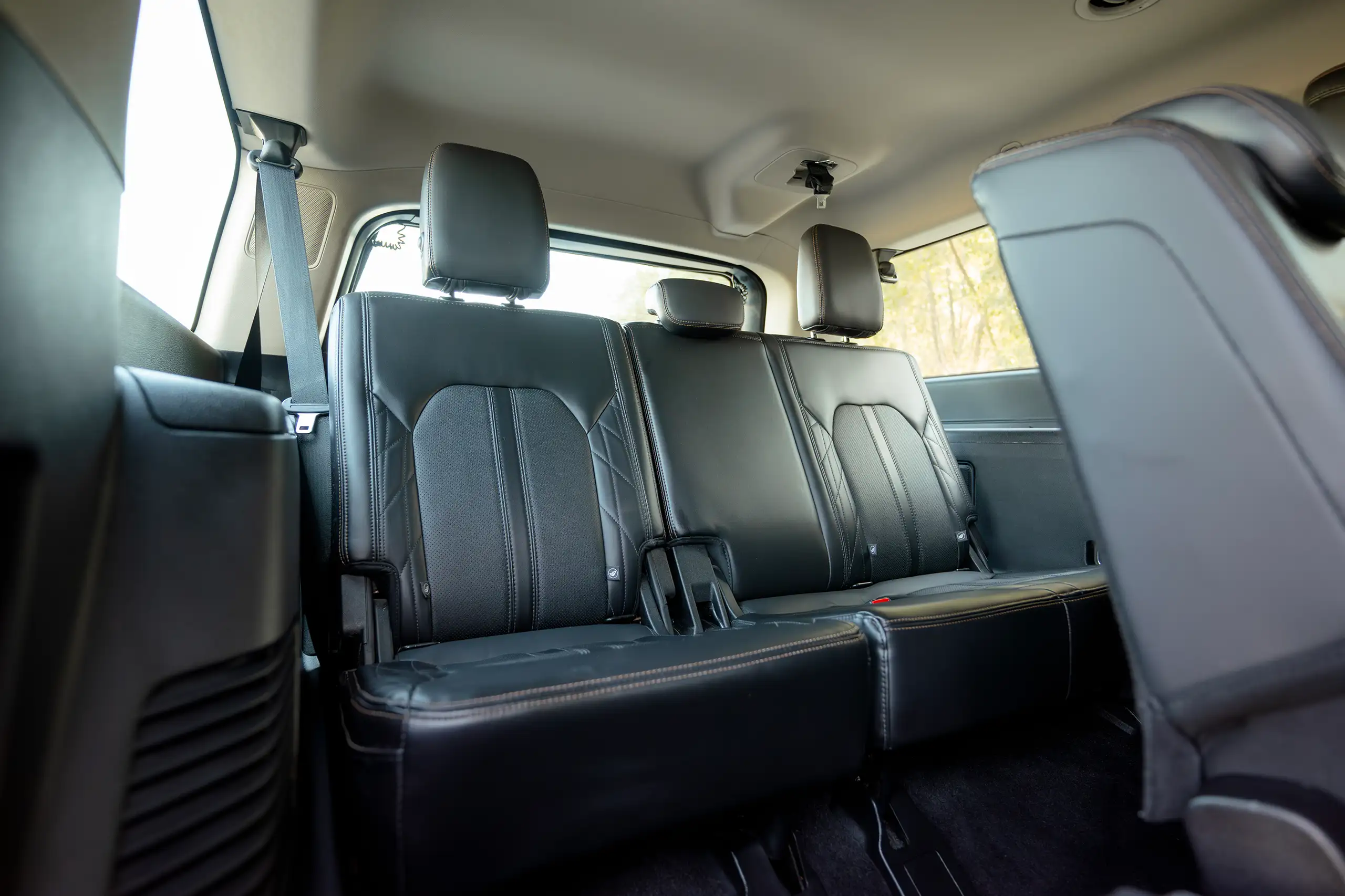 Used 2019 Ford Expedition Platinum in Black – Third Row Right Seat View for Sale at First Choice Cars Dubai Sharjah