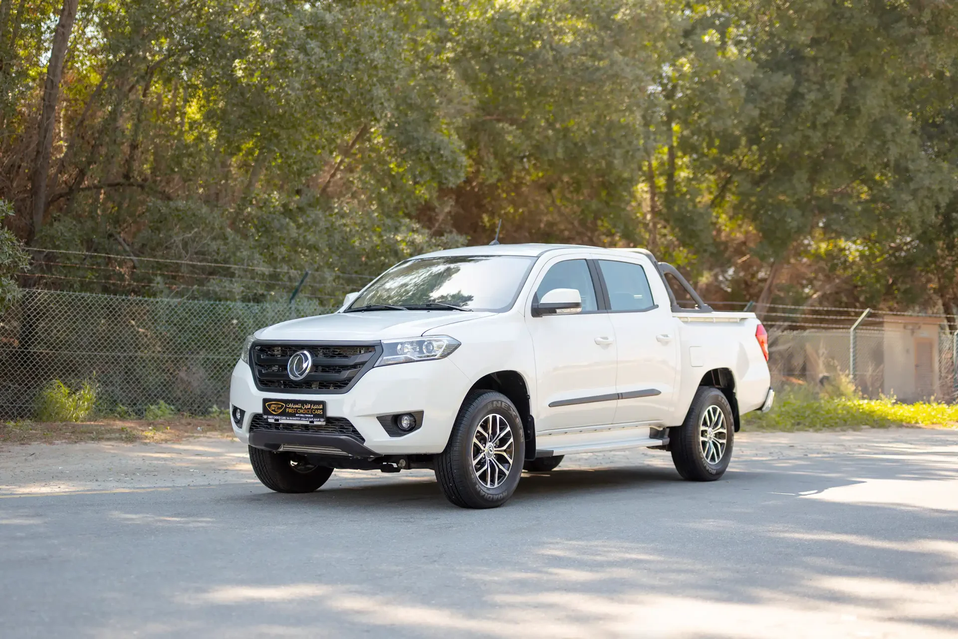 Used 2024 Dongfeng RICH 6 Double Cabin in White – Left Front Diagonal (45°) View for Sale at First Choice Cars Dubai Sharjah