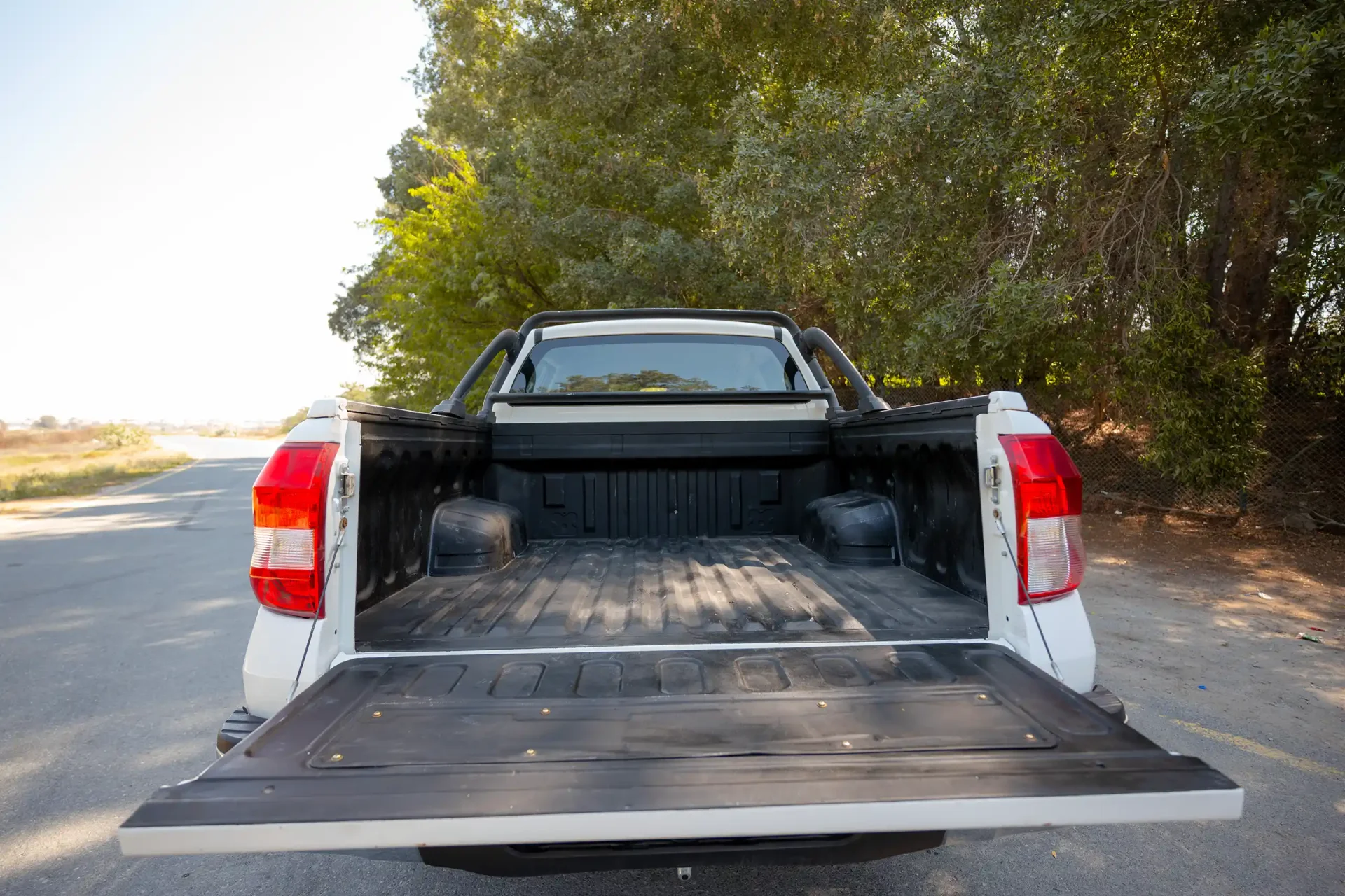 Used 2024 Dongfeng RICH 6 Double Cabin in White – Boot / Trunk Space Open View for Sale at First Choice Cars Dubai Sharjah