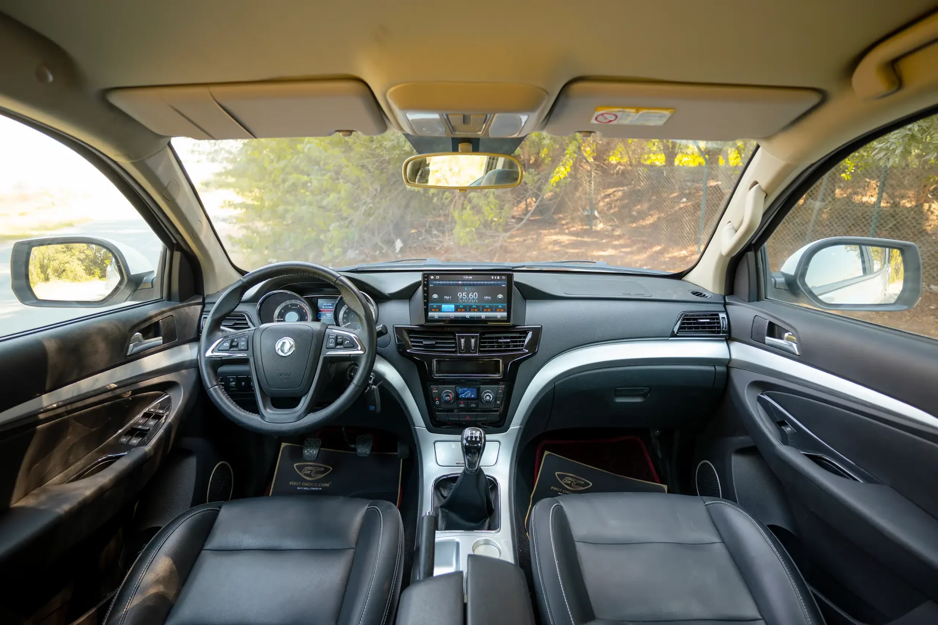 Used 2024 Dongfeng RICH 6 Double Cabin in White – Front Cabin / Dashboard Full View for Sale at First Choice Cars Dubai Sharjah