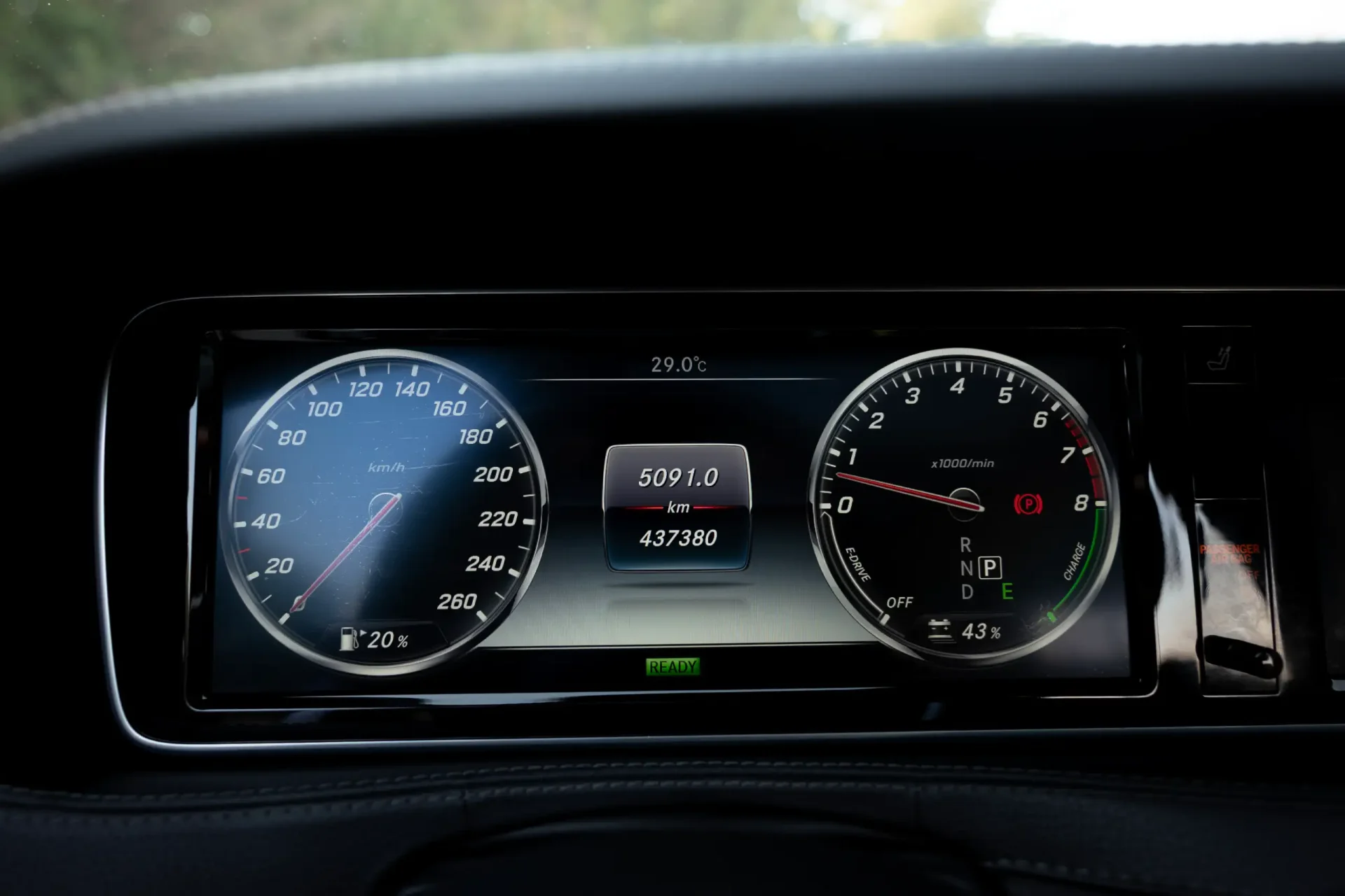 Used 2017 Mercedes Benz S CLASS S 400 in Black – Odometer / Mileage Reading View for Sale at First Choice Cars Dubai Sharjah