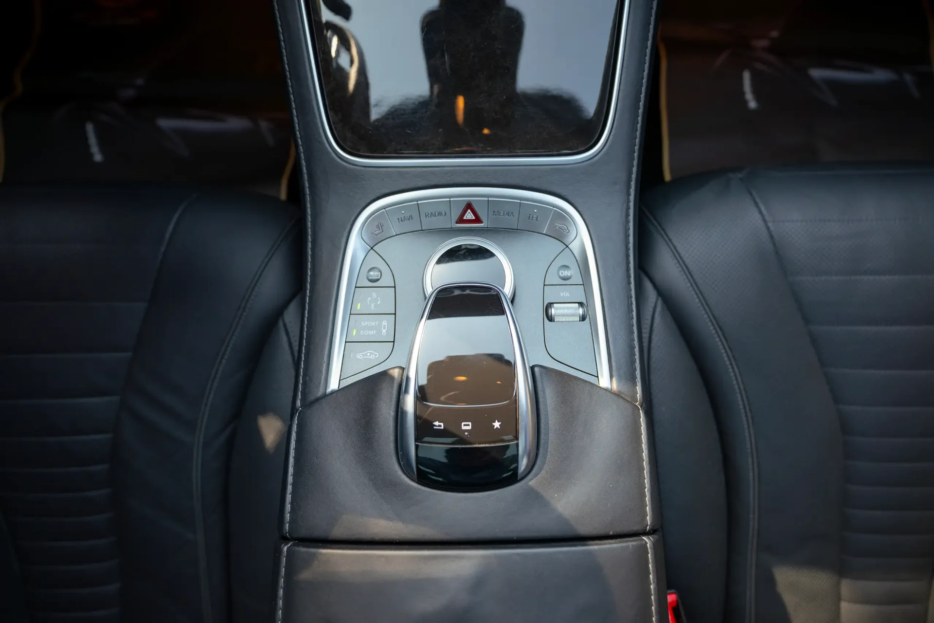 Used 2017 Mercedes Benz S CLASS S 400 in Black – Center Console & Gear Shifter for Sale at First Choice Cars Dubai Sharjah