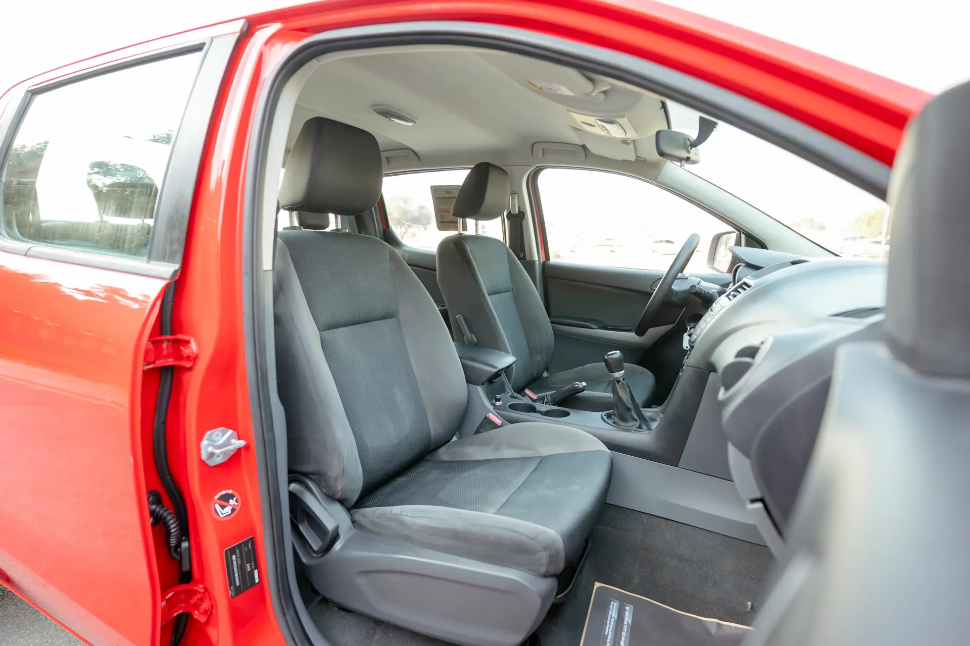 Used 2019 Mazda BT-50 XS in Red – Front Passenger Side Cabin View for Sale at First Choice Cars Dubai Sharjah