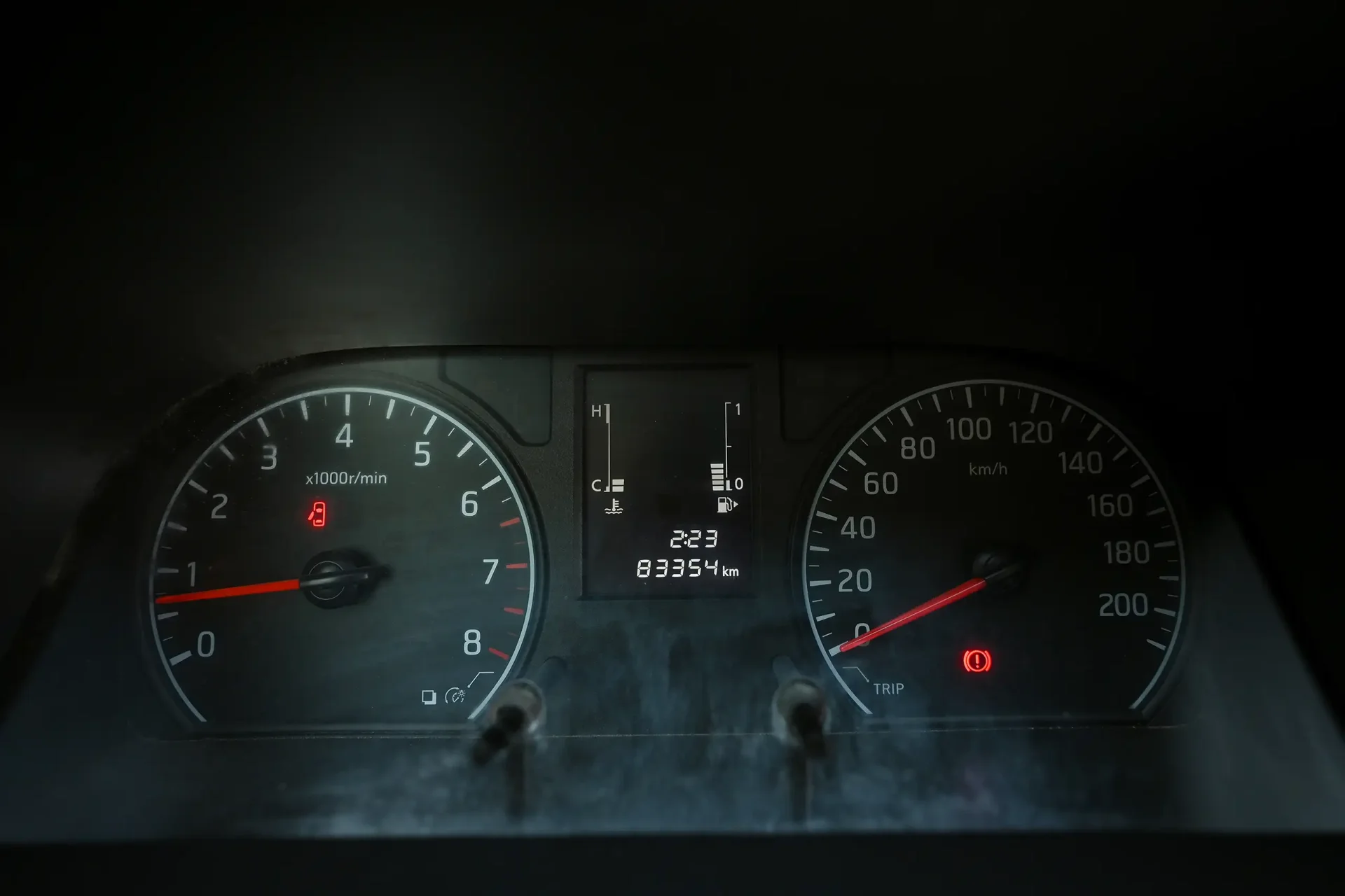 Used 2022 Nissan Urvan Standard Roof in White – Odometer / Mileage Reading View for Sale at First Choice Cars Dubai Sharjah