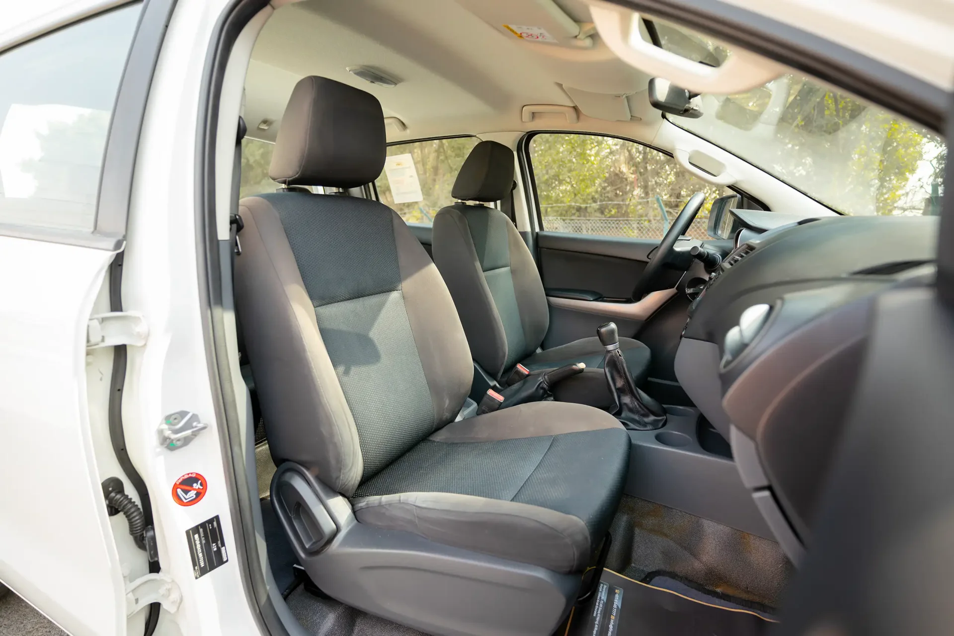 Used 2020 Mazda BT-50 XS in White – Front Passenger Side Cabin View for Sale at First Choice Cars Dubai Sharjah