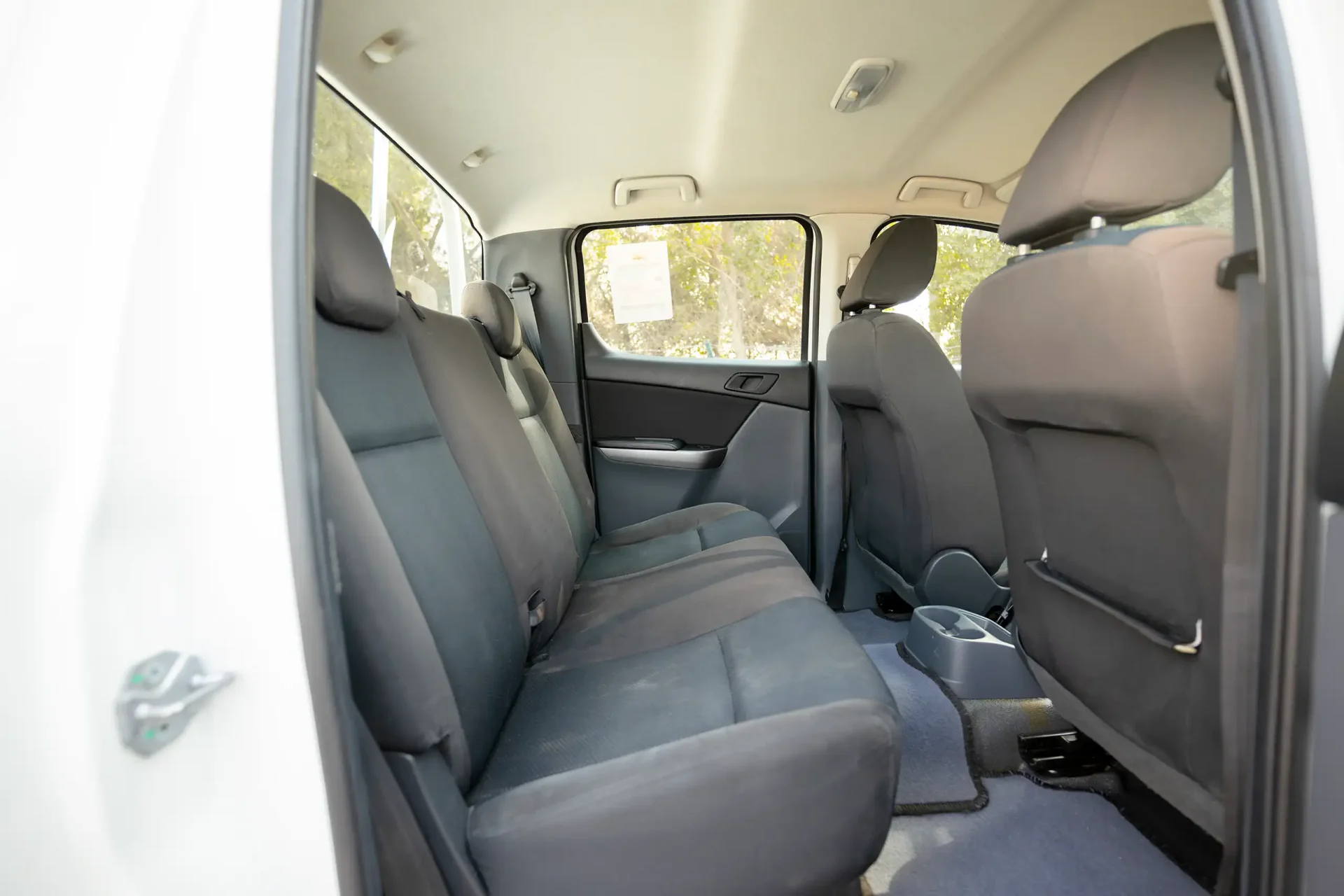 Used 2020 Mazda BT-50 XS in White – Rear Passenger Side Cabin View for Sale at First Choice Cars Dubai Sharjah