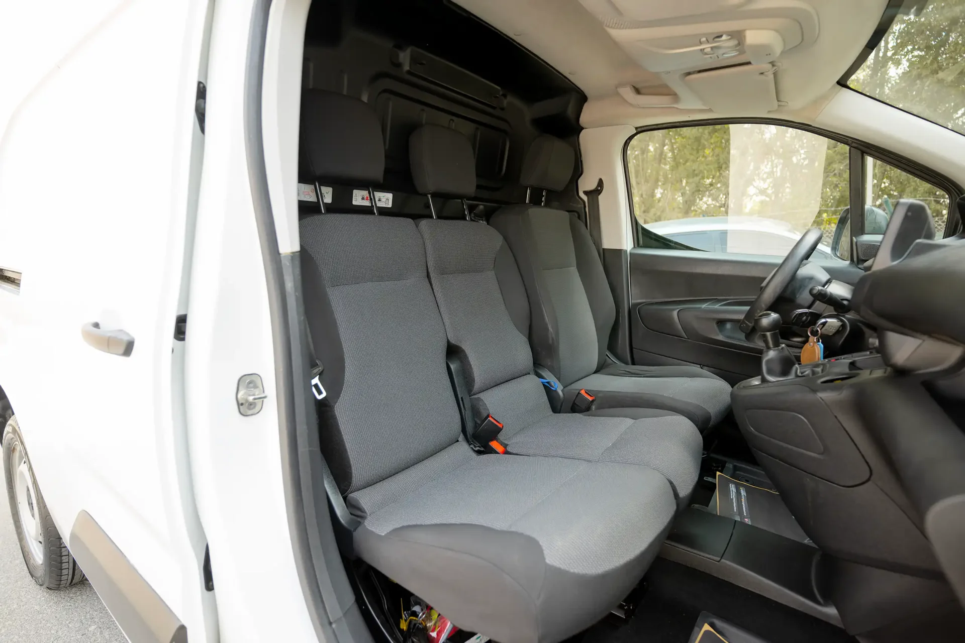 Used 2022 Peugeot Partner Standard in White – Front Passenger Side Cabin View for Sale at First Choice Cars Dubai Sharjah