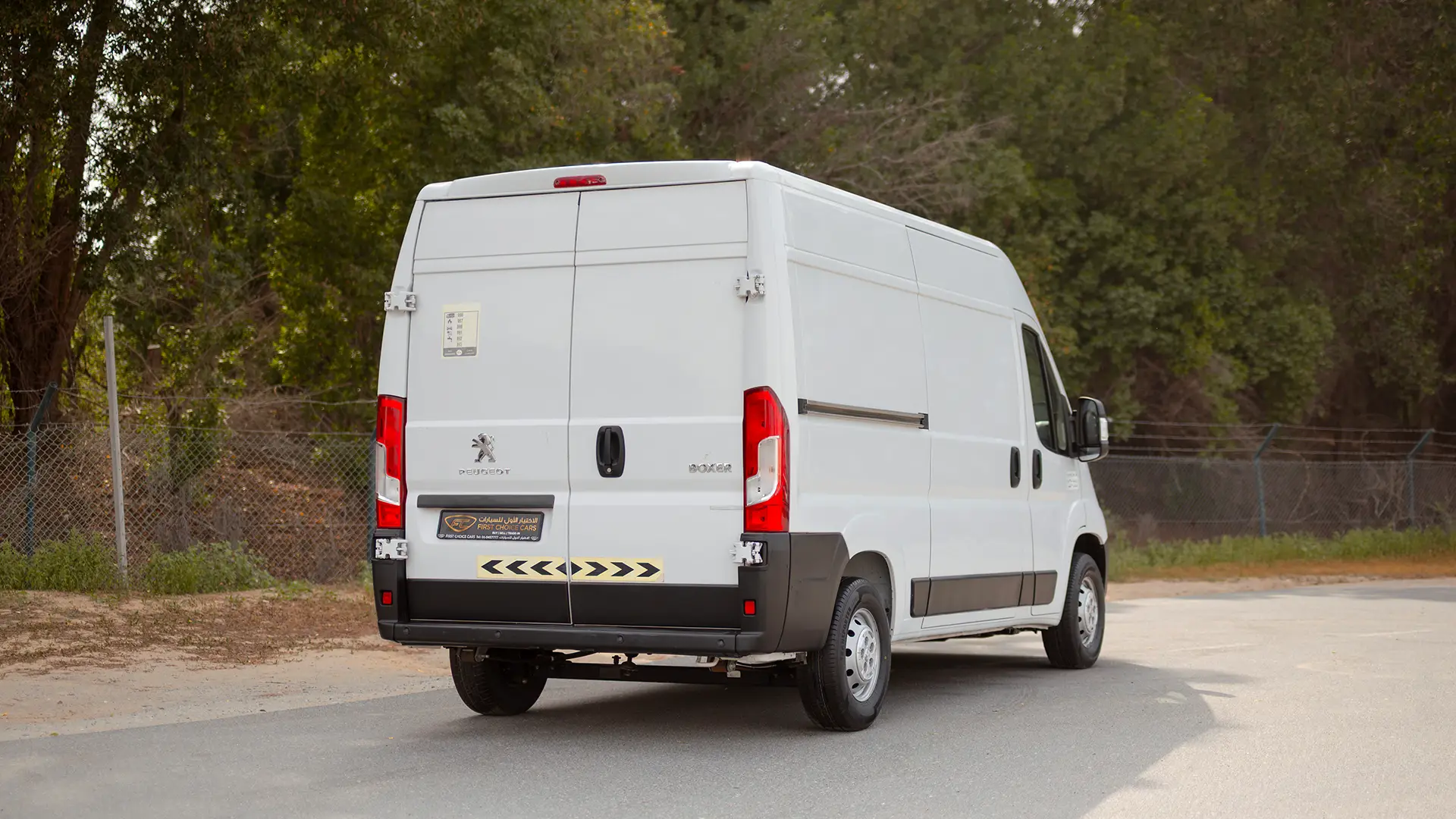 Used 2023 Peugeot Boxer L2h2 in White – Right Back Diagonal (45°) View for Sale at First Choice Cars Dubai Sharjah
