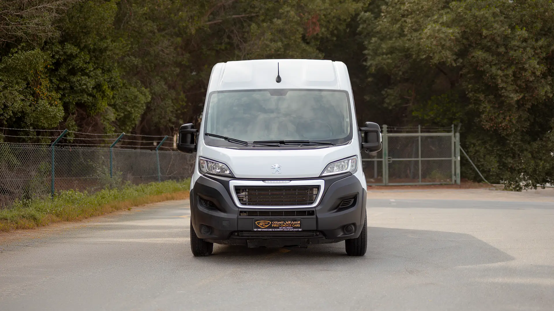 Used 2023 Peugeot Boxer L2h2 in White – Front View for Sale at First Choice Cars Dubai Sharjah