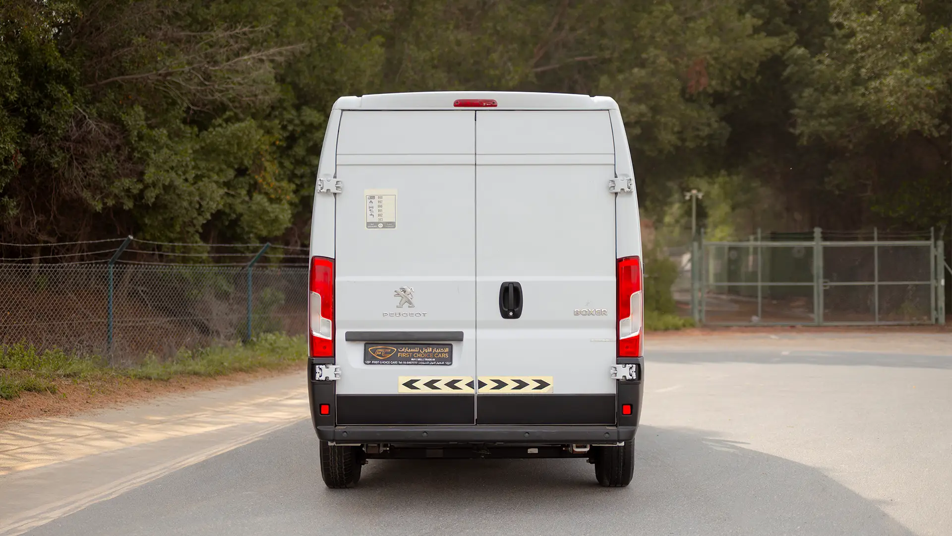 Used 2023 Peugeot Boxer L2h2 in White – Back/Rear View for Sale at First Choice Cars Dubai Sharjah