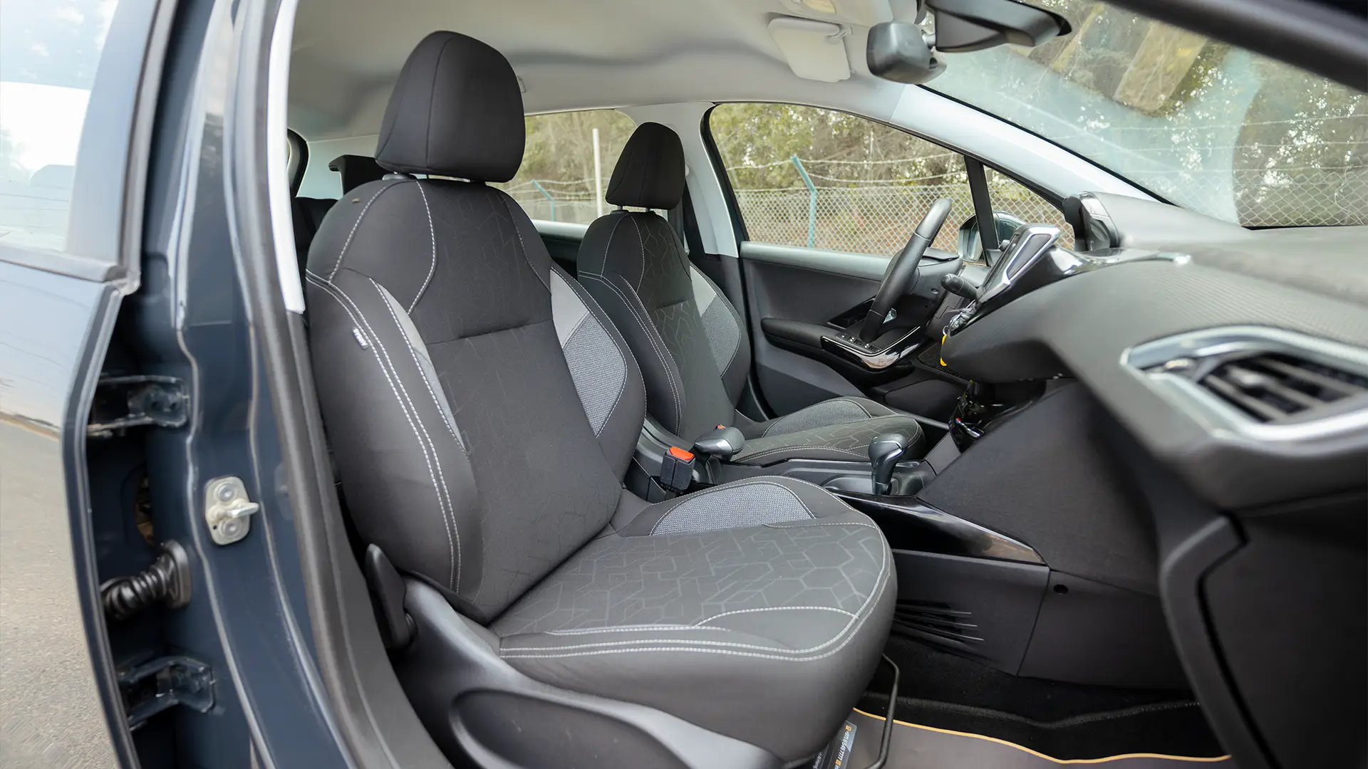 Used 2020 Peugeot 2008 Active in Black – Front Passenger Side Cabin View for Sale at First Choice Cars Dubai Sharjah