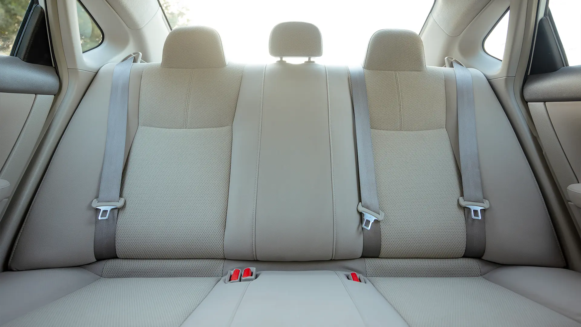 Used 2019 Nissan Sentra S in White – Rear Seat View for Sale at First Choice Cars Dubai Sharjah