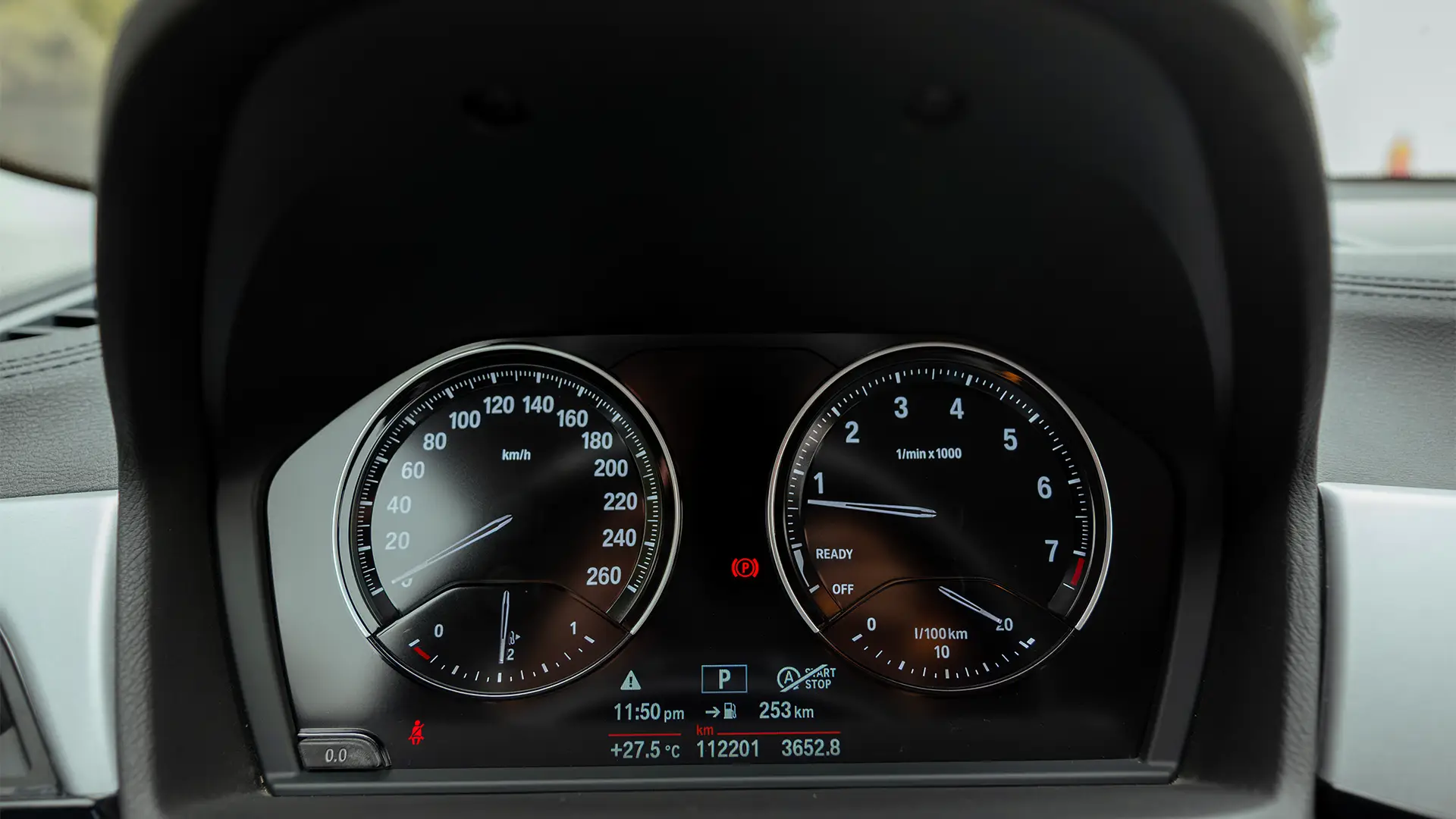 Used 2020 BMW X2 S-Drive 20i in White – Odometer / Mileage Reading View for Sale at First Choice Cars Dubai Sharjah