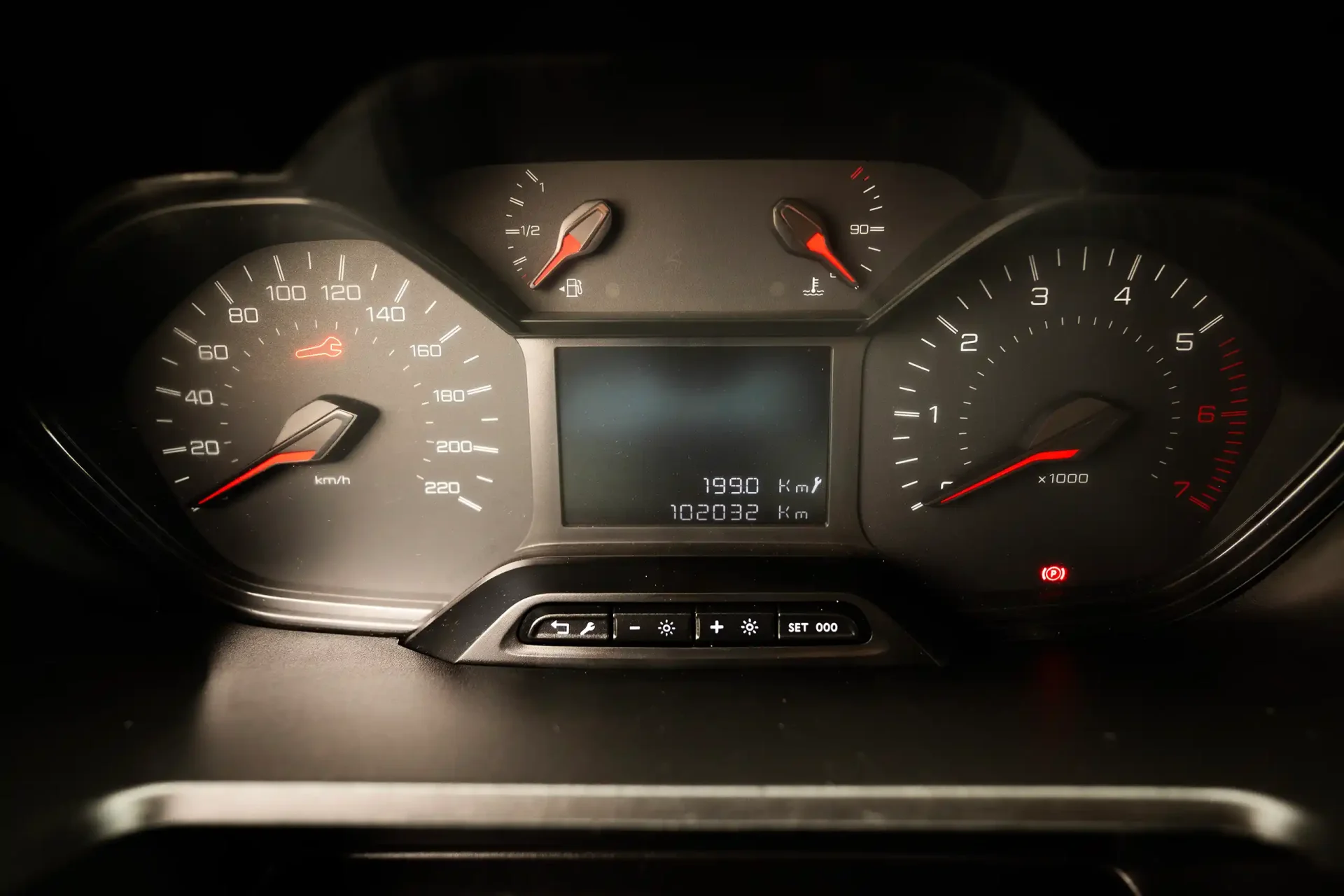 Used 2022 Peugeot Partner Standard in White – Odometer / Mileage Reading View for Sale at First Choice Cars Dubai Sharjah