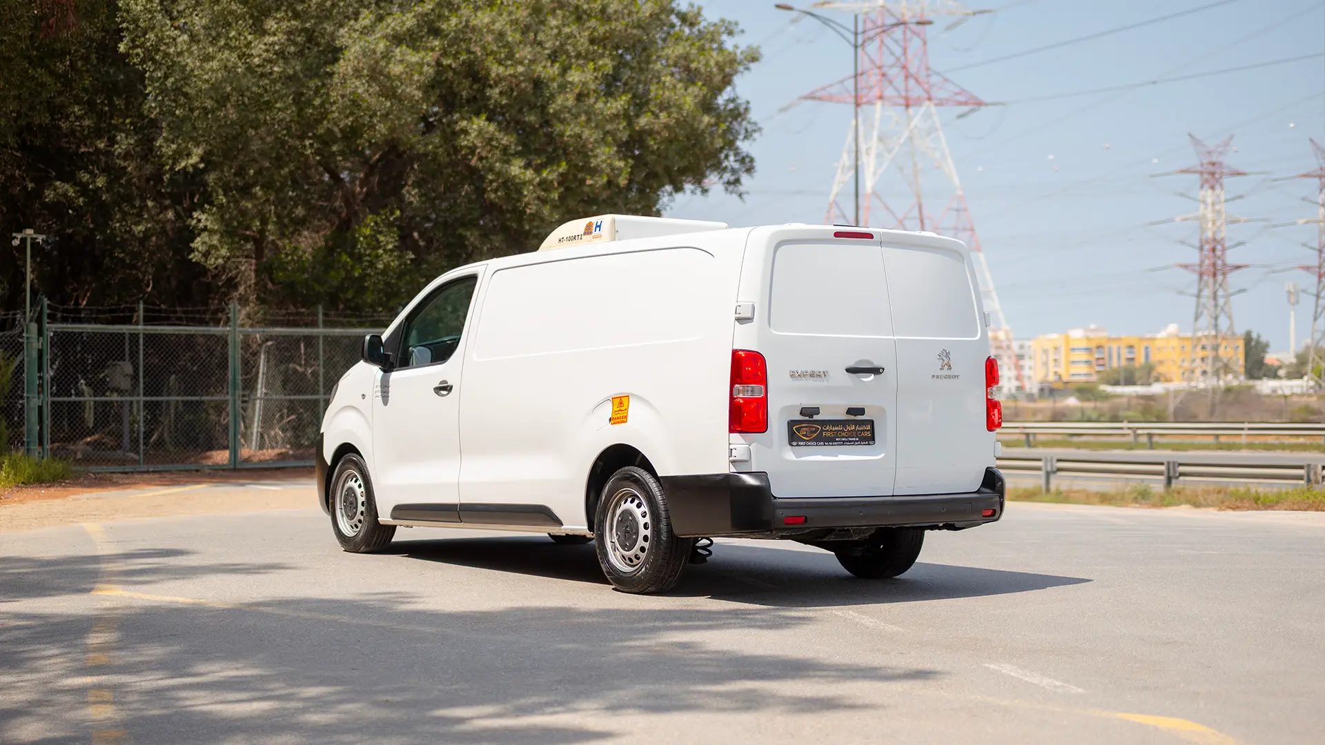 Used 2022 Peugeot Expert L3 in White – Left Back Diagonal (45°) View for Sale at First Choice Cars Dubai Sharjah