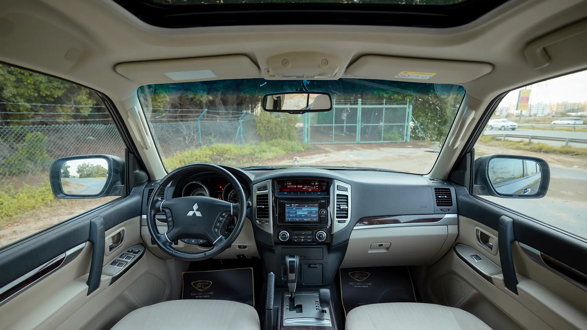 Used 2022 Mitsubishi Pajero GLS Midline in Grey – Front Cabin / Dashboard Full View