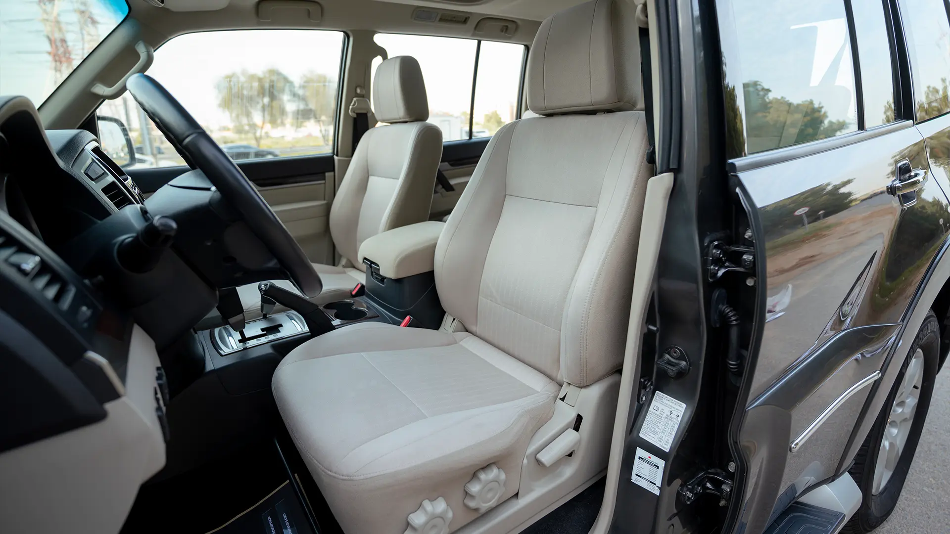 Used 2022 Mitsubishi Pajero GLS Midline in Grey – Front Driver Side Cabin View