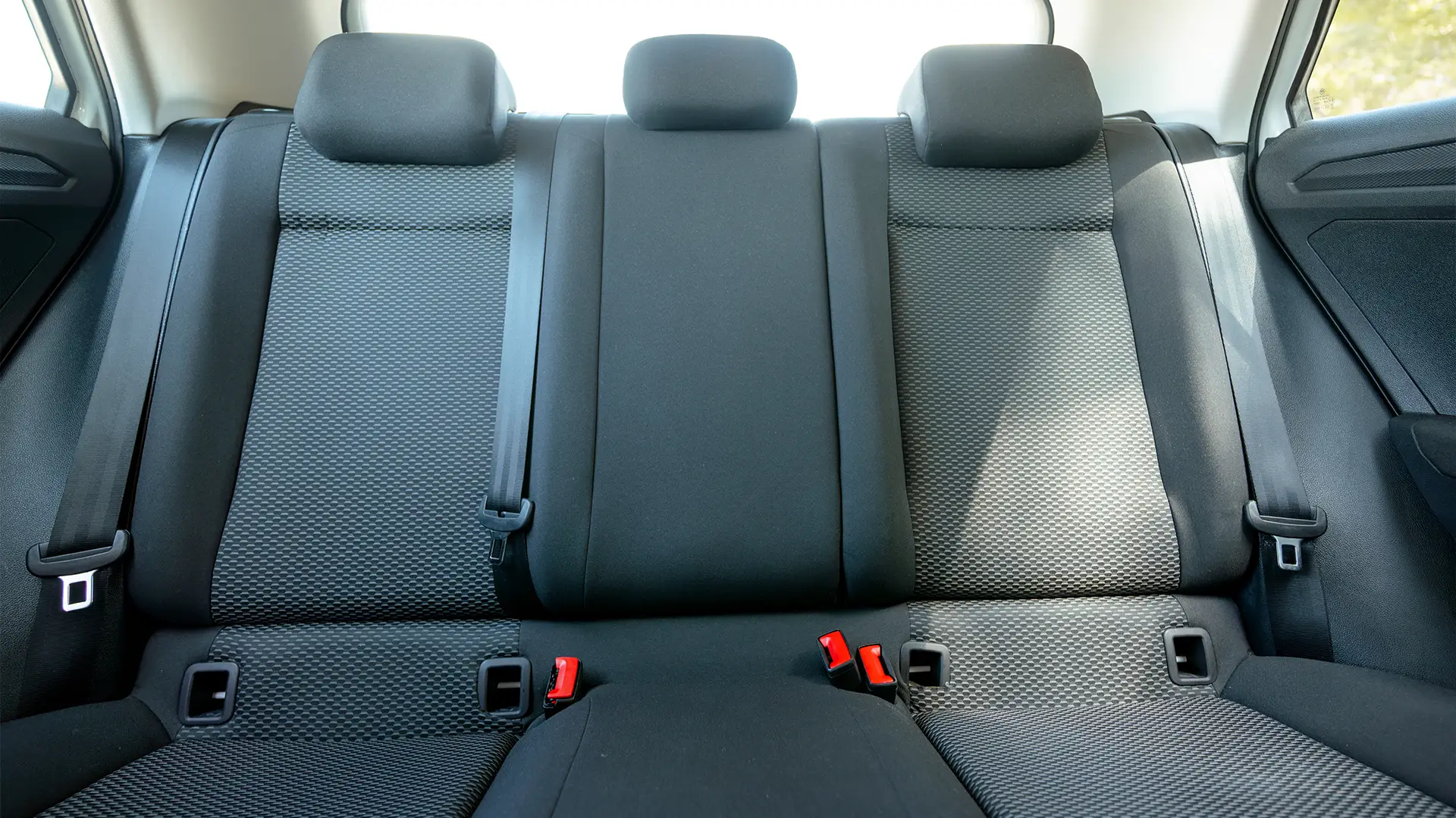Used 2021 Volkswagen T-Roc Trend in White – Rear Seat View for Sale at First Choice Cars Dubai Sharjah