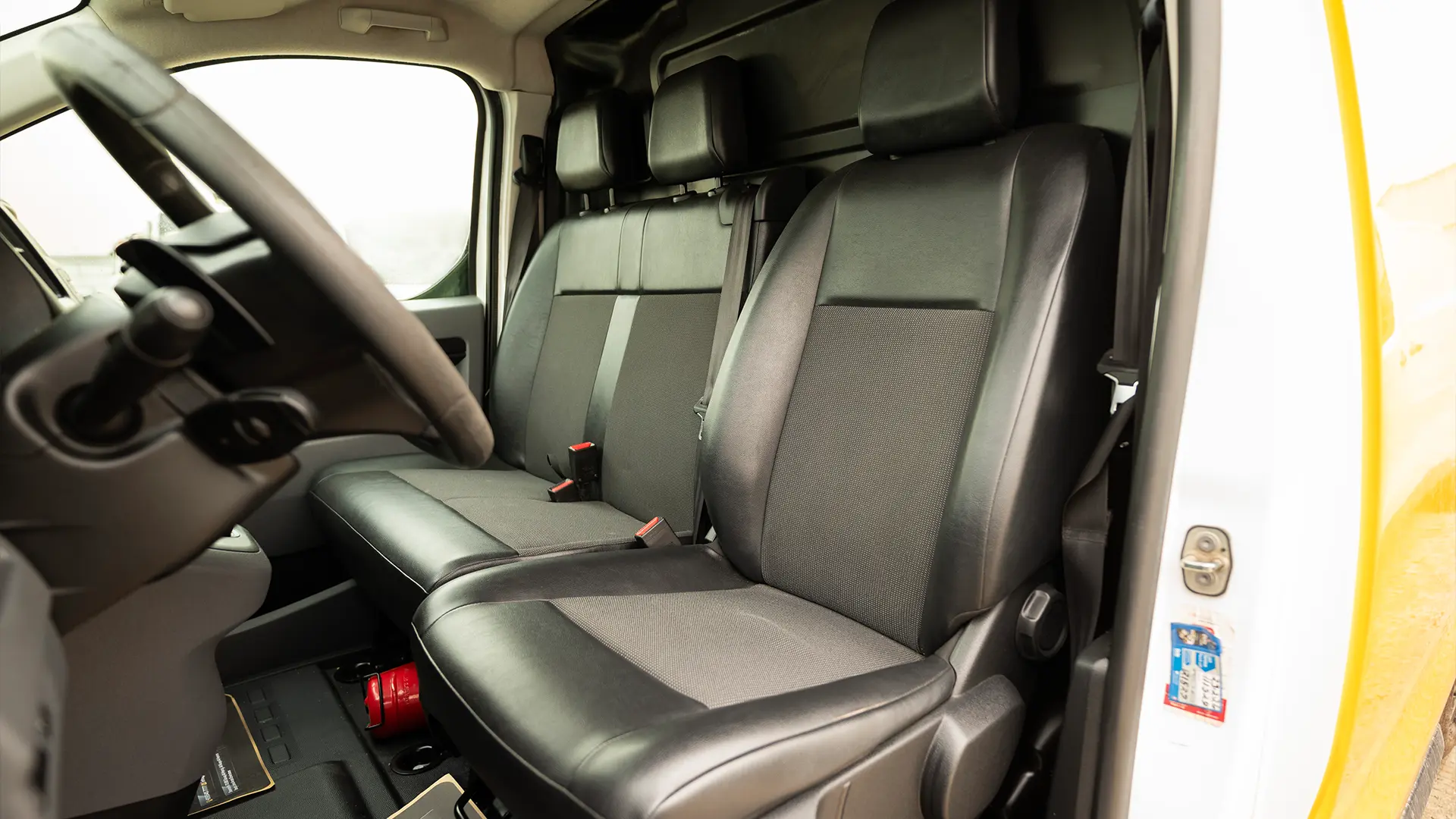 Used 2022 Peugeot Expert L3 in Yellow – Front Driver Side Cabin View for Sale at First Choice Cars Dubai Sharjah