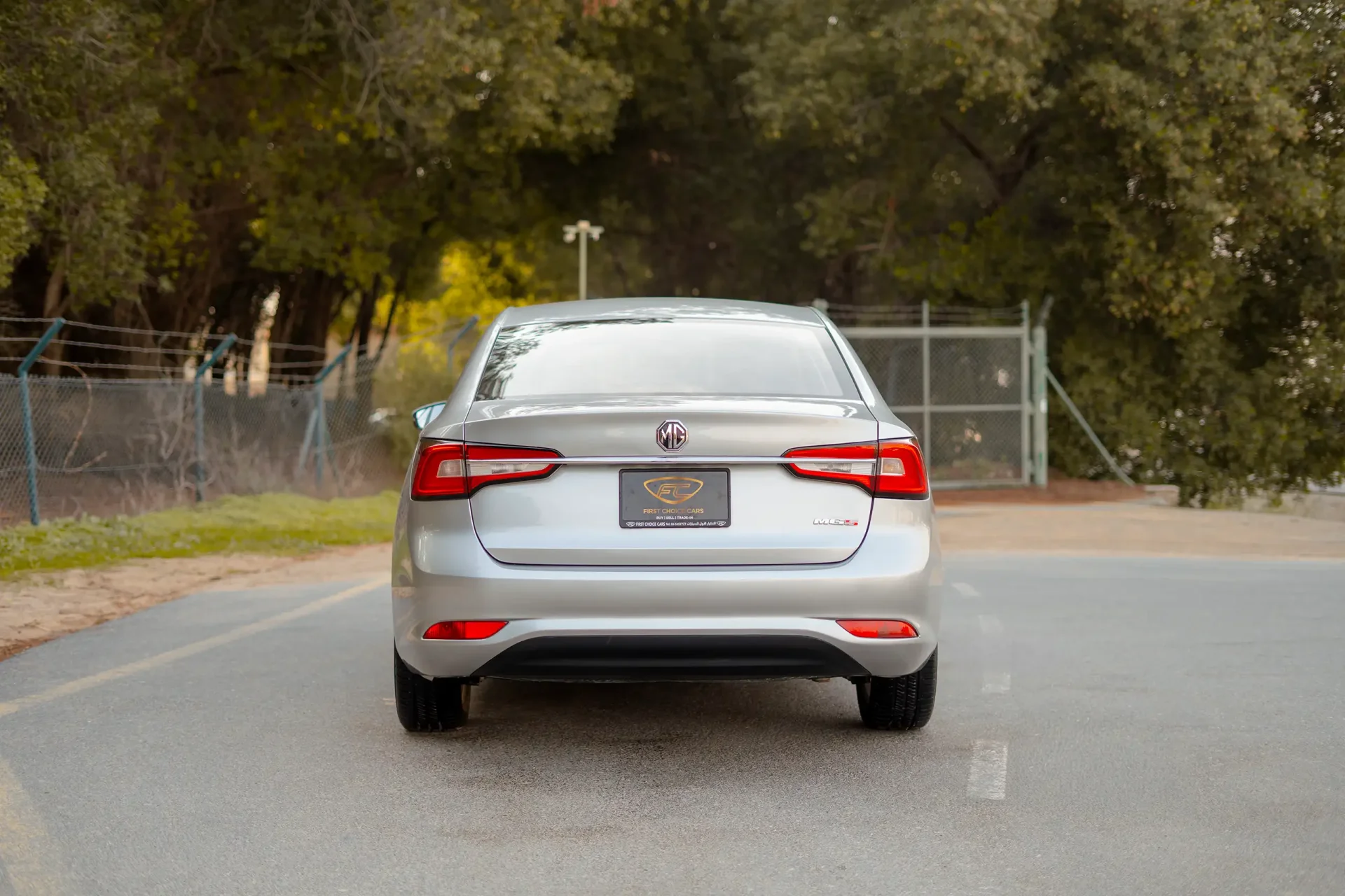 Used 2022 MG 5 Comfort in Silver – Back/Rear View for Sale at First Choice Cars Dubai Sharjah