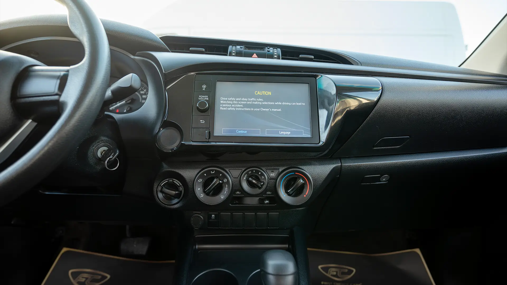 Used 2021 Toyota Hilux GLX Double Cabin in White – Infotainment / Touchscreen System for Sale at First Choice Cars Dubai Sharjah